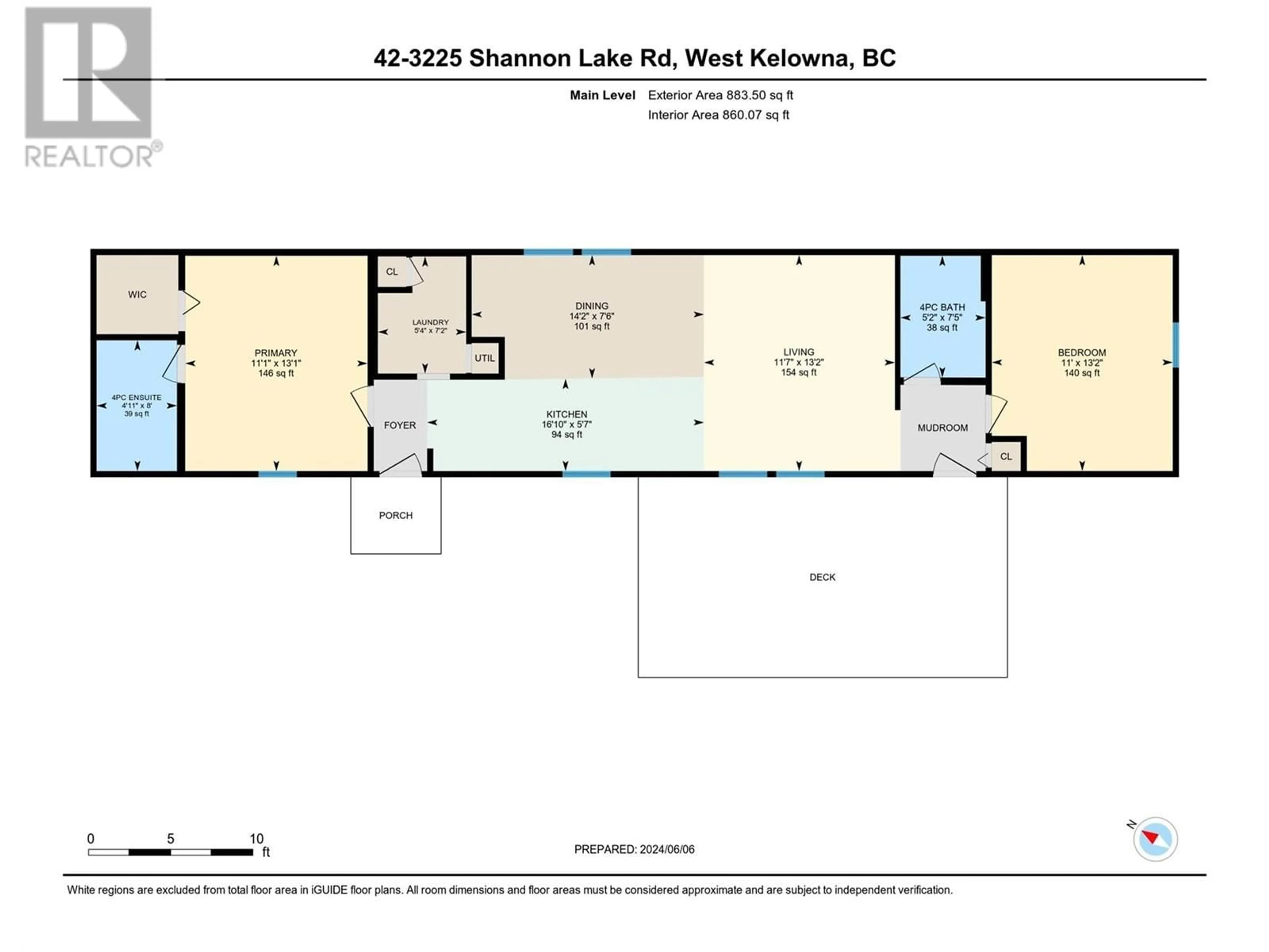 Floor plan for 3225 Shannon Lake Road Unit# 42, West Kelowna British Columbia V4T2E2