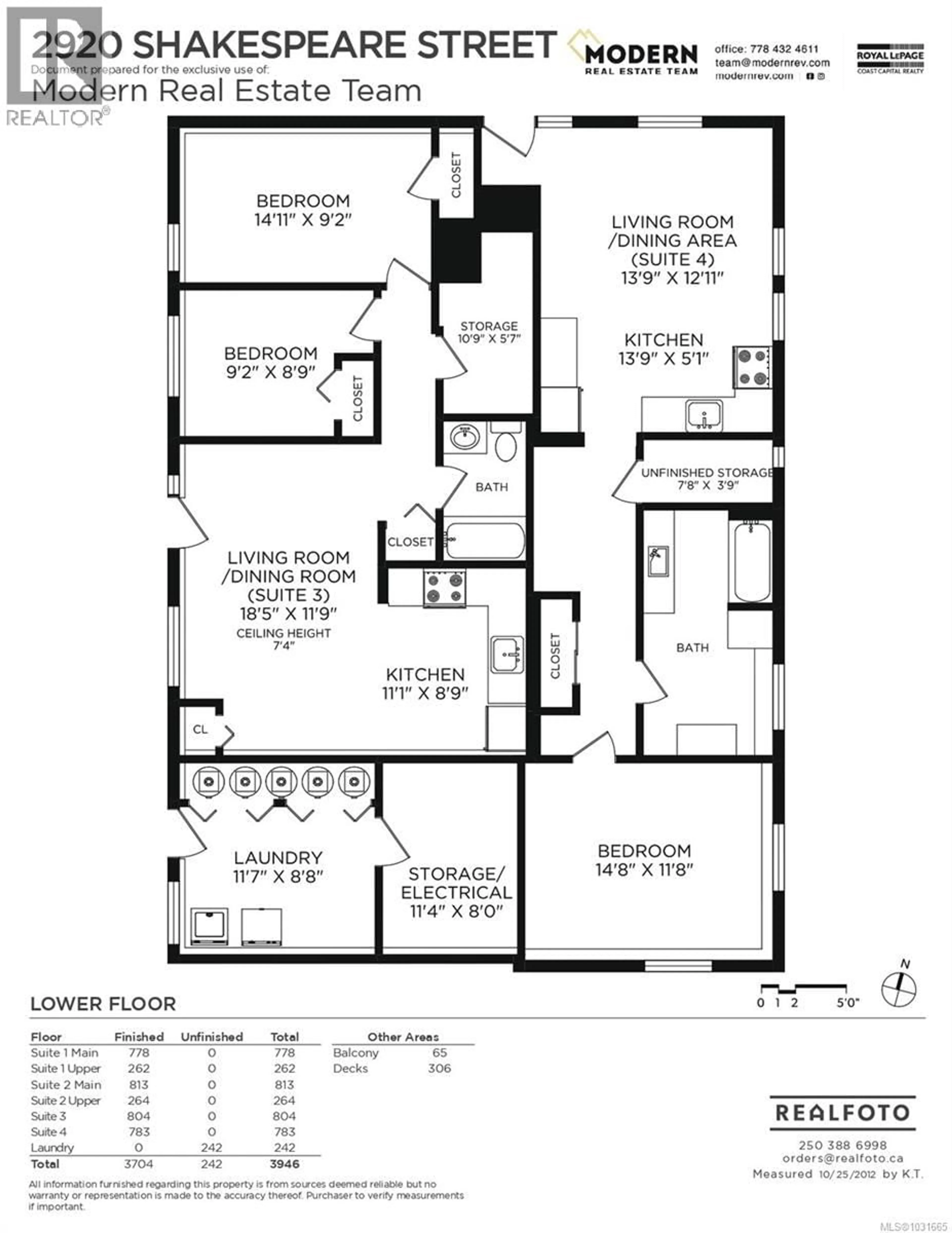 Floor plan for 2920 SHAKESPEARE STREET, Victoria British Columbia V8R4H4