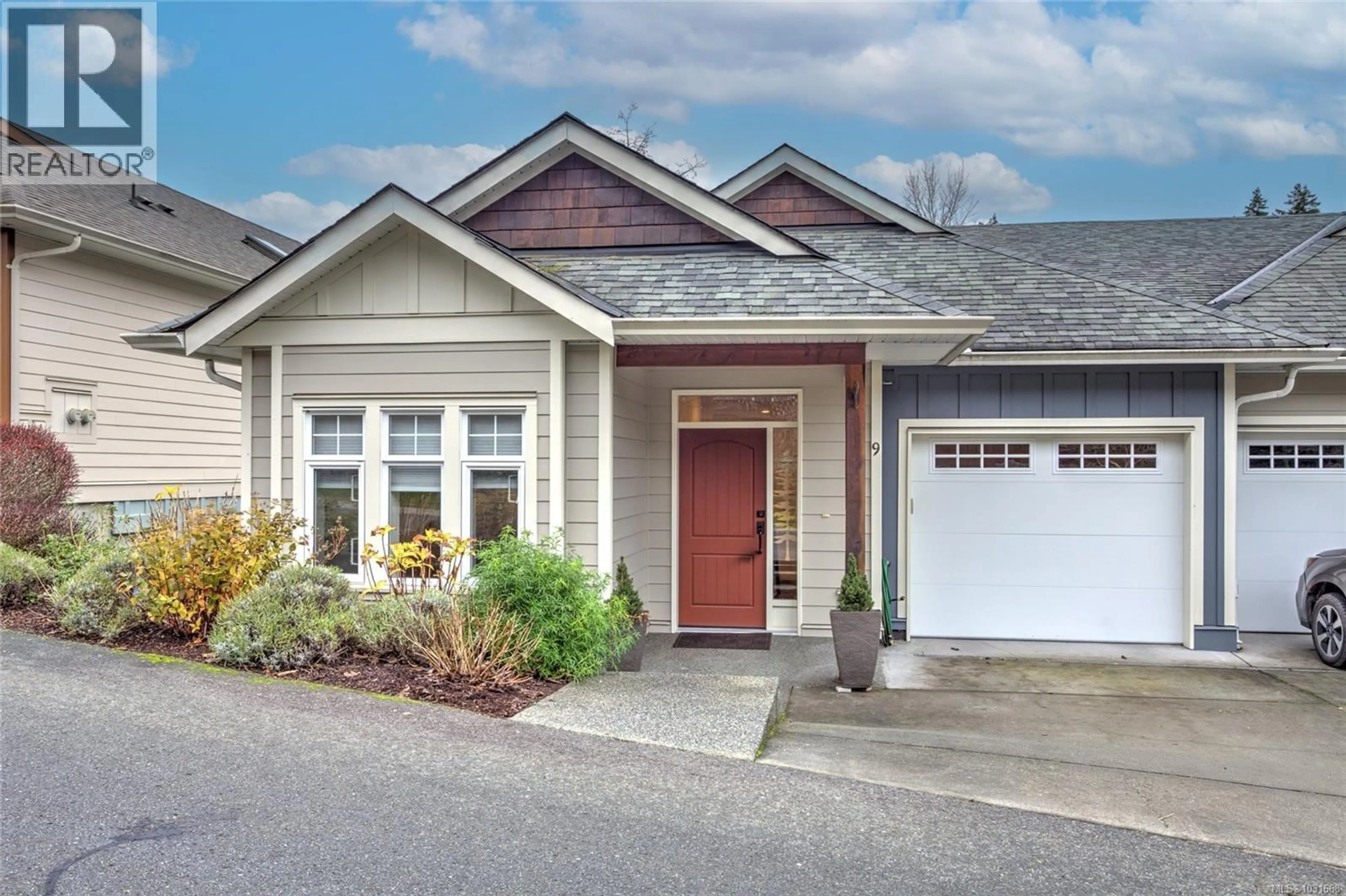 Home with vinyl exterior material, street for 9 - 5855 CHURCH ROAD, Duncan British Columbia V9L0C8