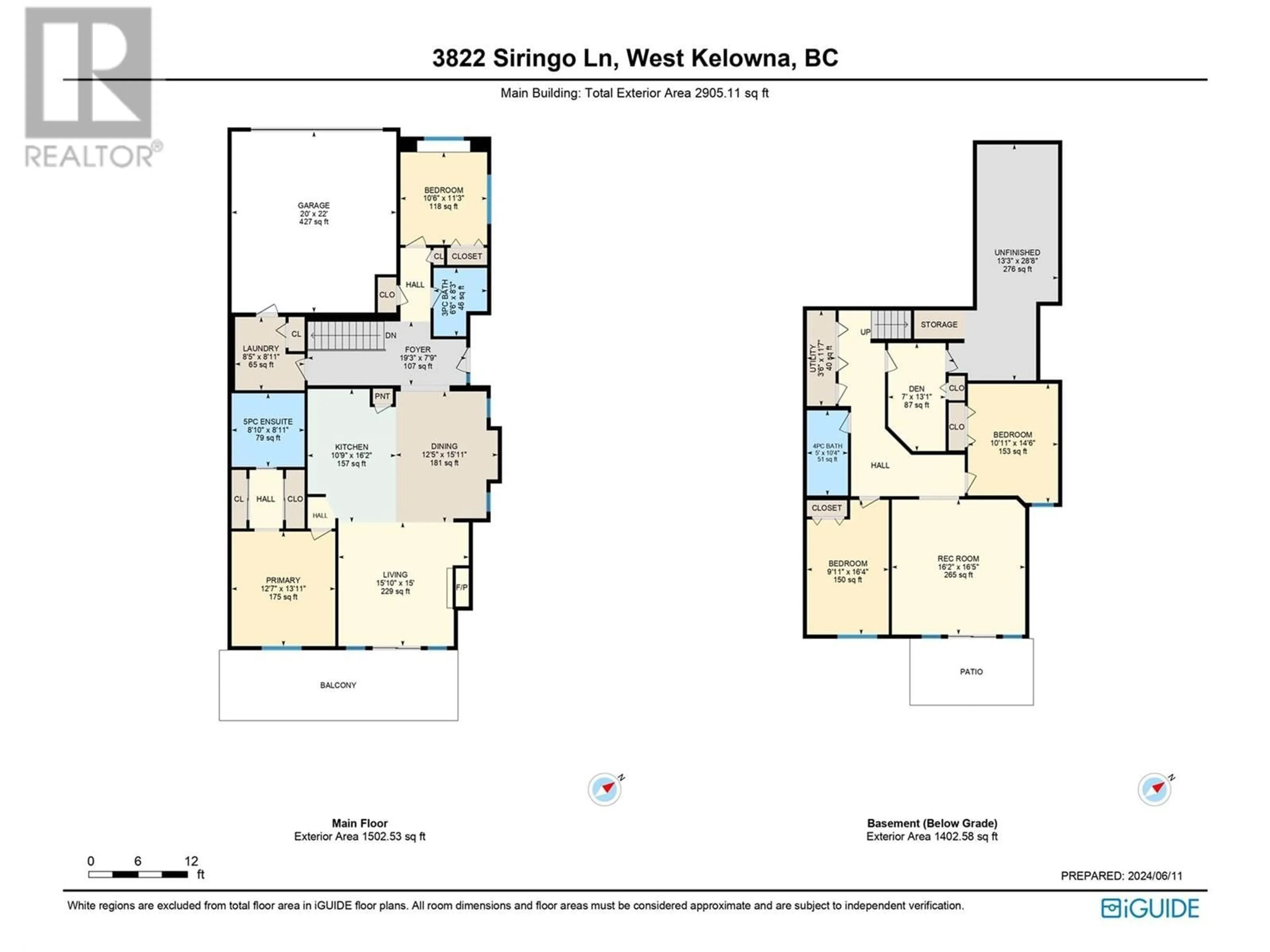 Floor plan for 3822 Siringo Lane, Westbank British Columbia V4T3G4