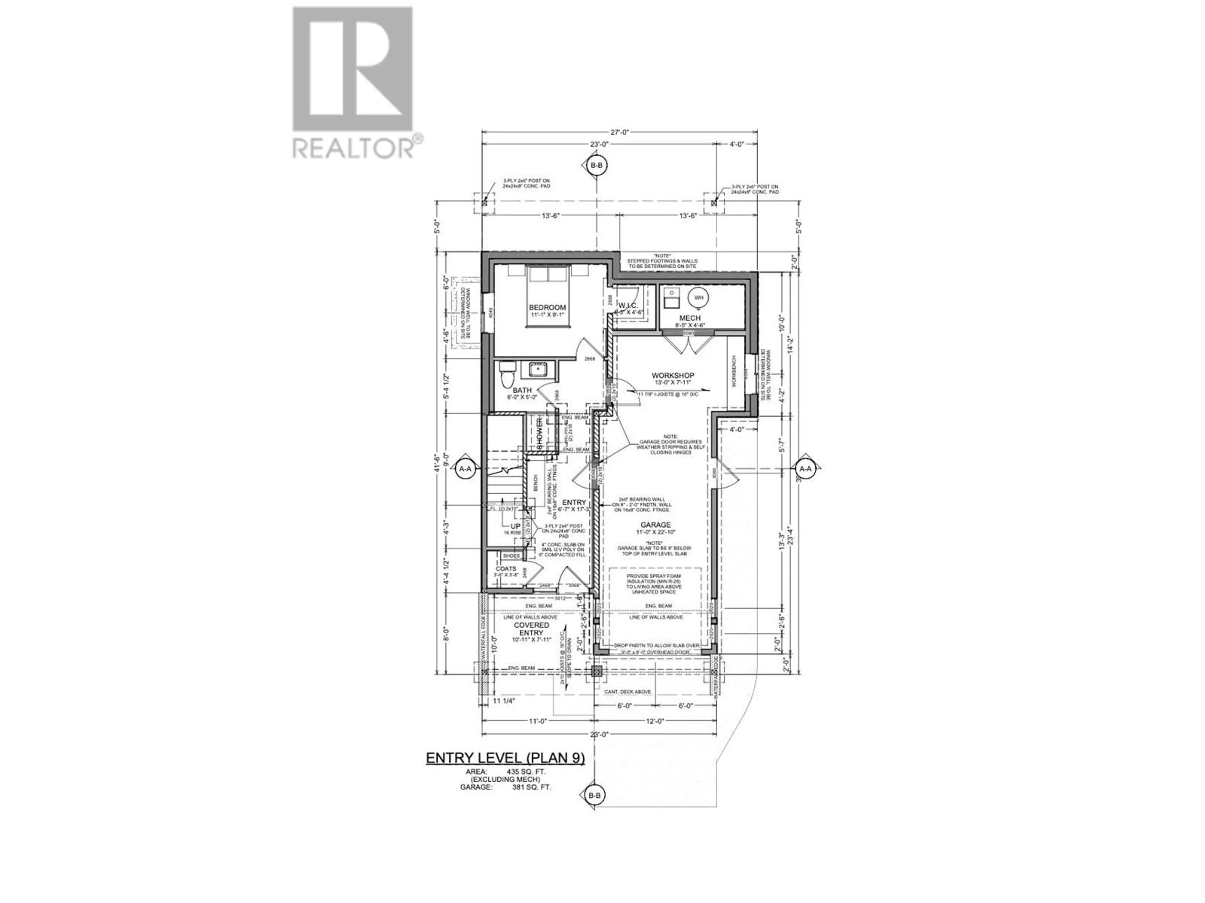 Floor plan for 1955 Northern Flicker Court Unit# 12, Kelowna British Columbia V1V2B5