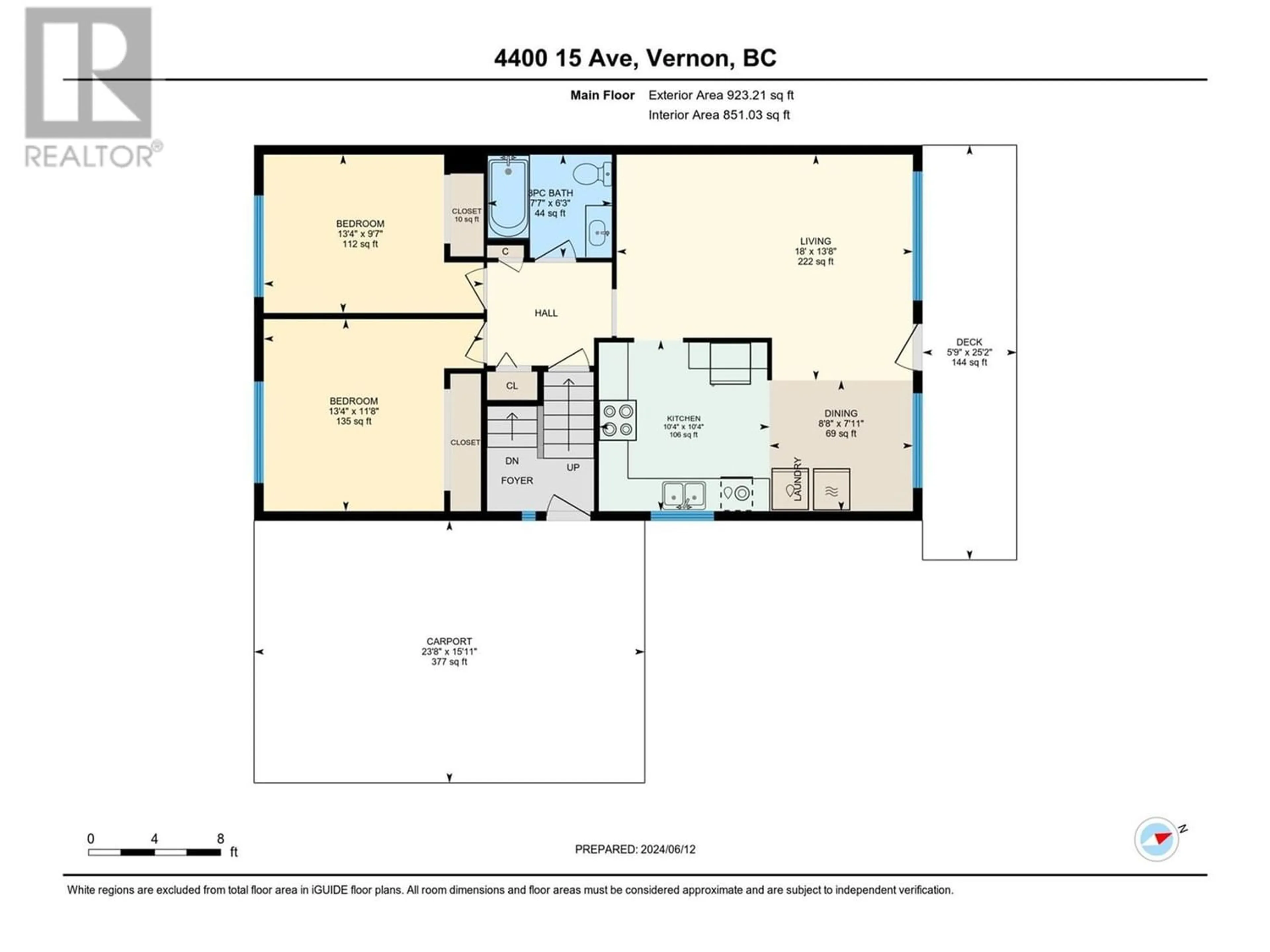 Floor plan for 4400 15 Avenue, Vernon British Columbia V1T6X9