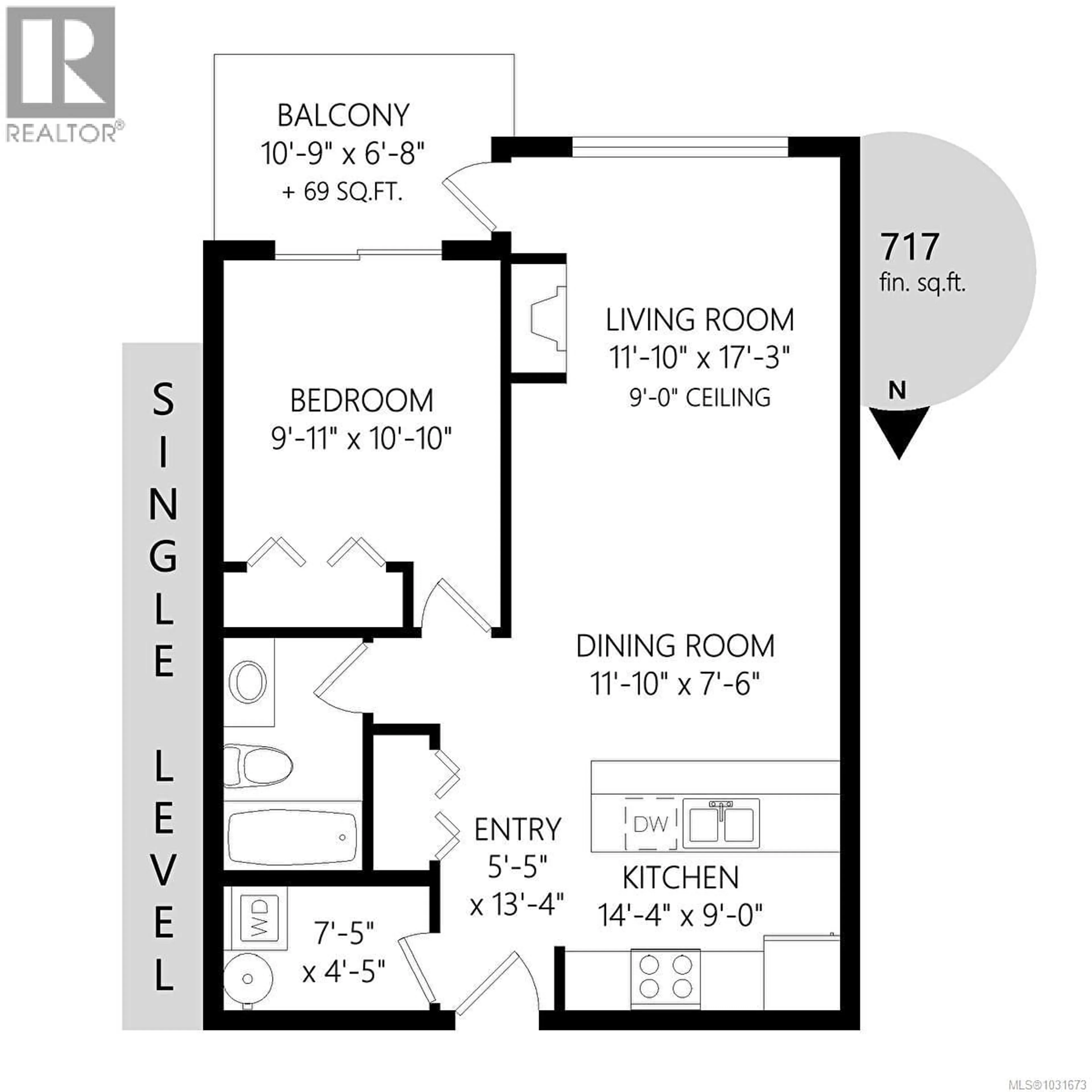 Floor plan for 415 - 623 TREANOR AVENUE, Langford British Columbia V9B0B1