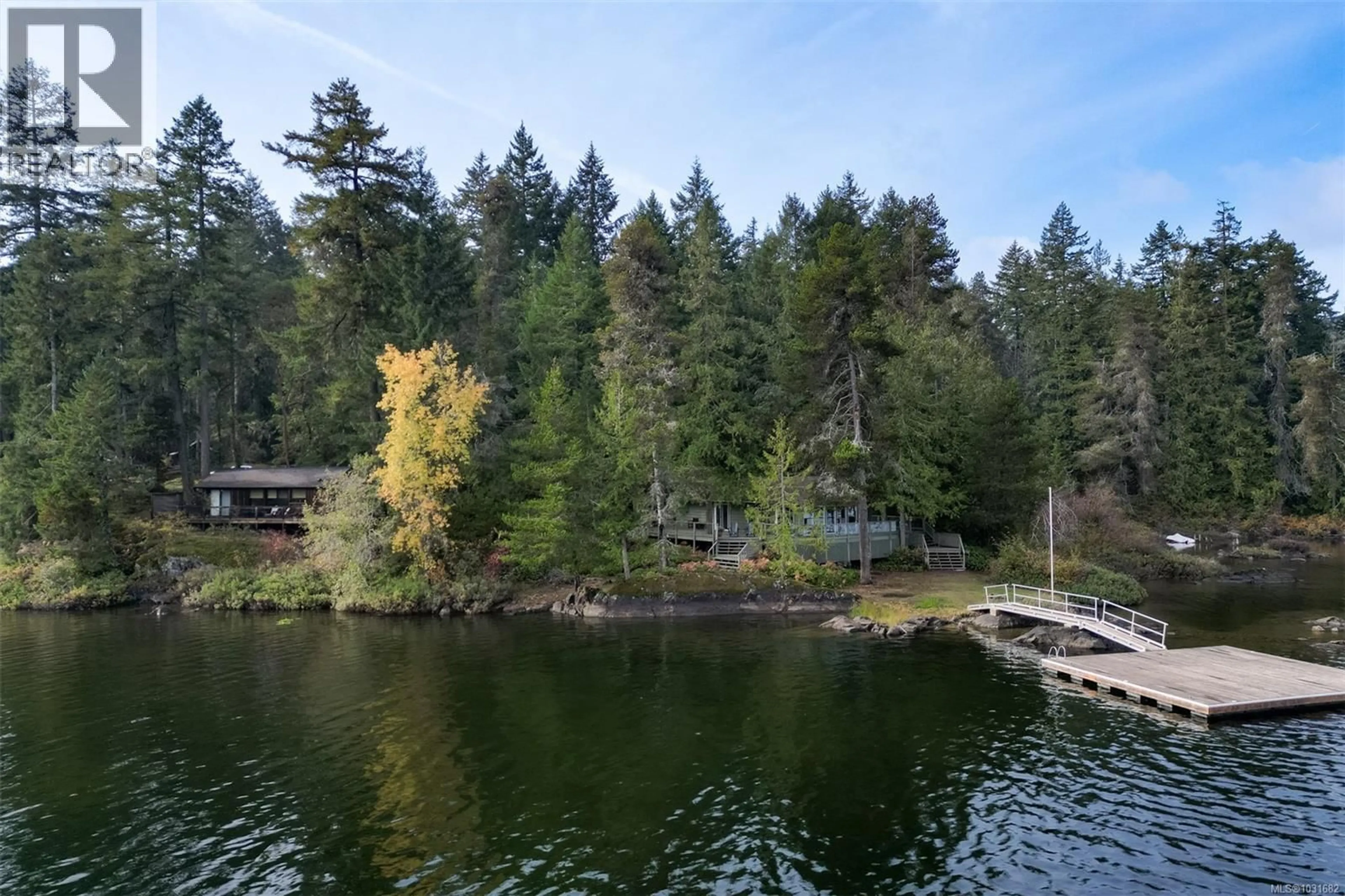 A pic from outside/outdoor area/front of a property/back of a property/a pic from drone, water/lake/river/ocean view for 2037 IDA AVENUE, Shawnigan Lake British Columbia V0R2W3
