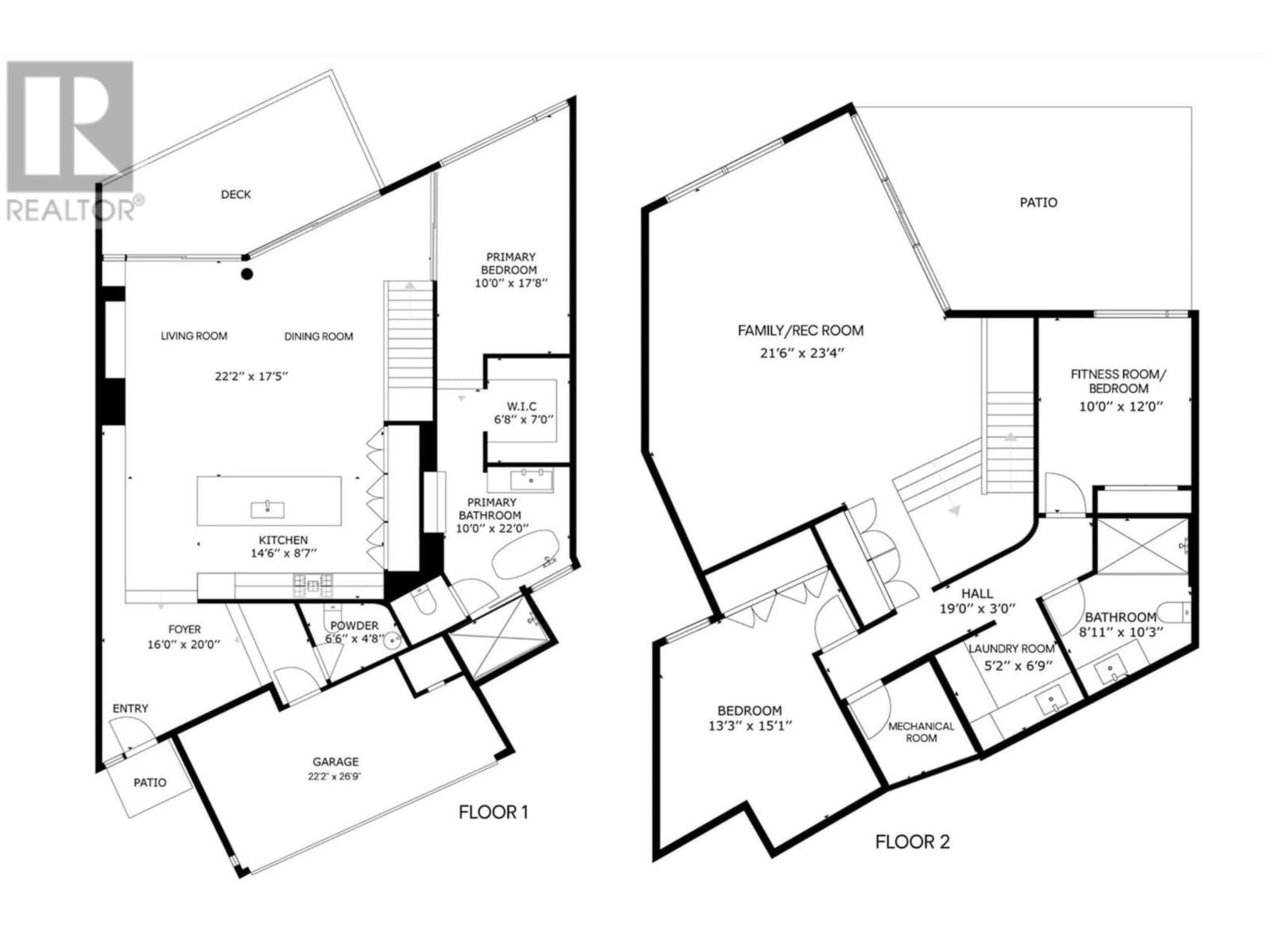 Floor plan for 3985 Beachview Drive, West Kelowna British Columbia V4T2K1