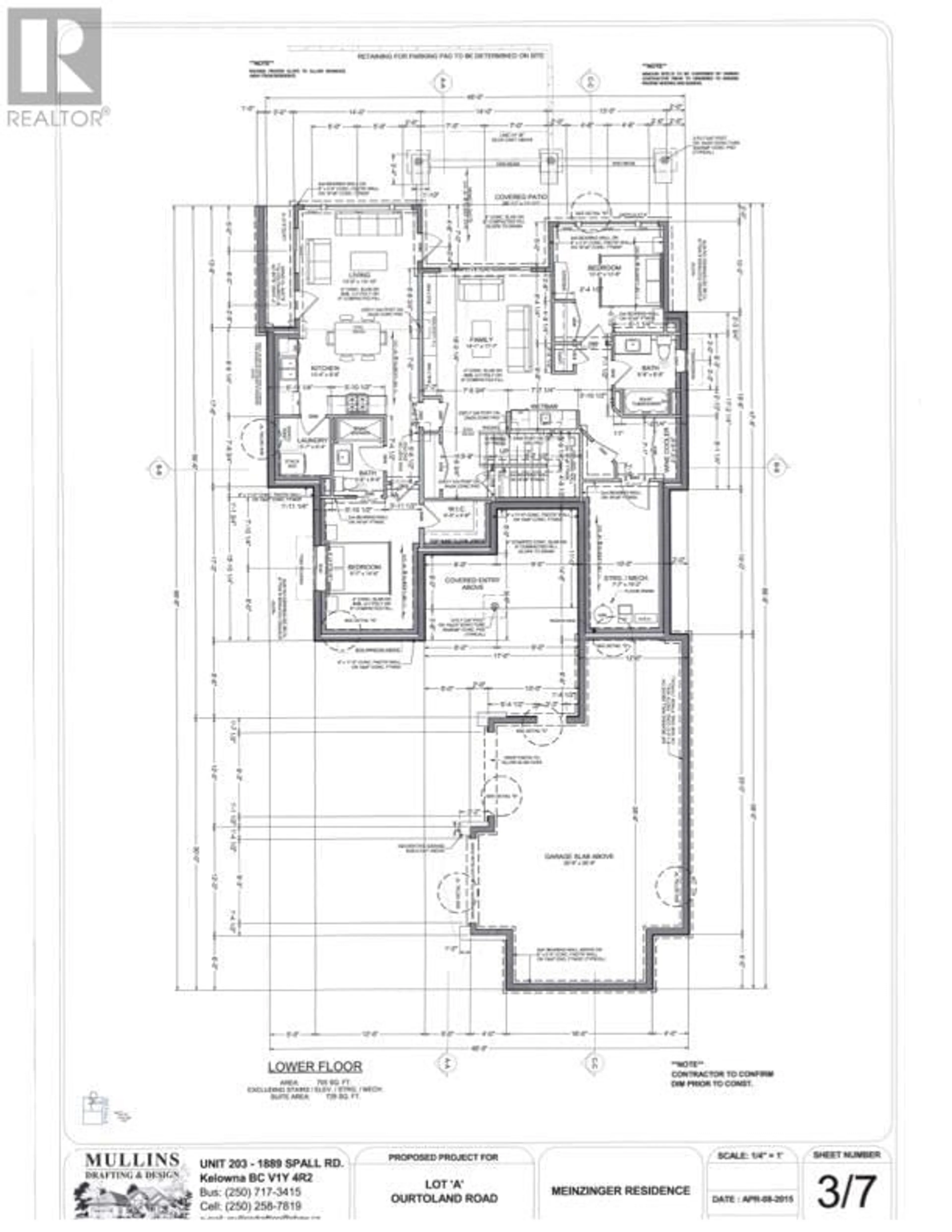 Floor plan for 2822 Ourtoland Road, West Kelowna British Columbia V1Z2H5