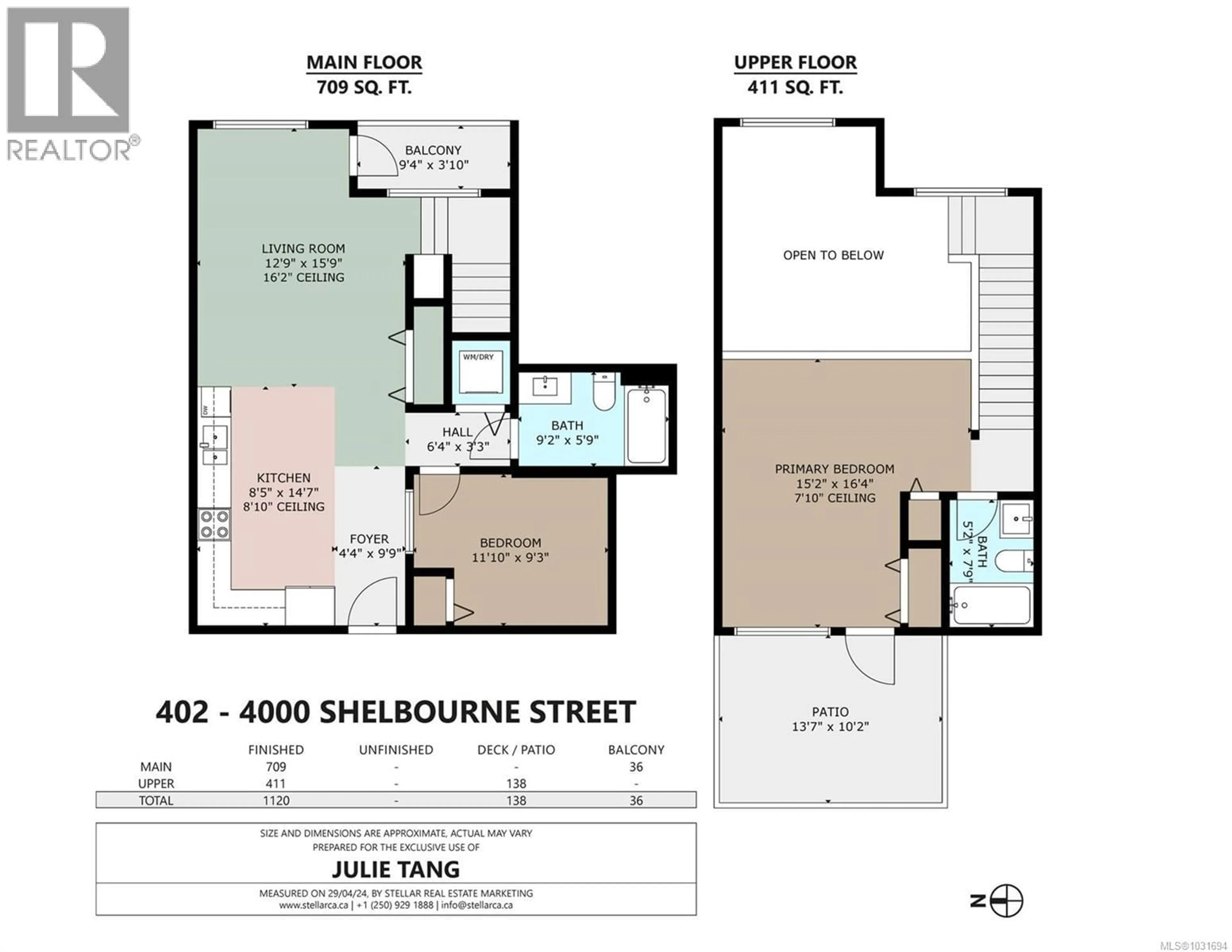 Floor plan for 402 - 4000 SHELBOURNE STREET, Saanich British Columbia V8N0B6