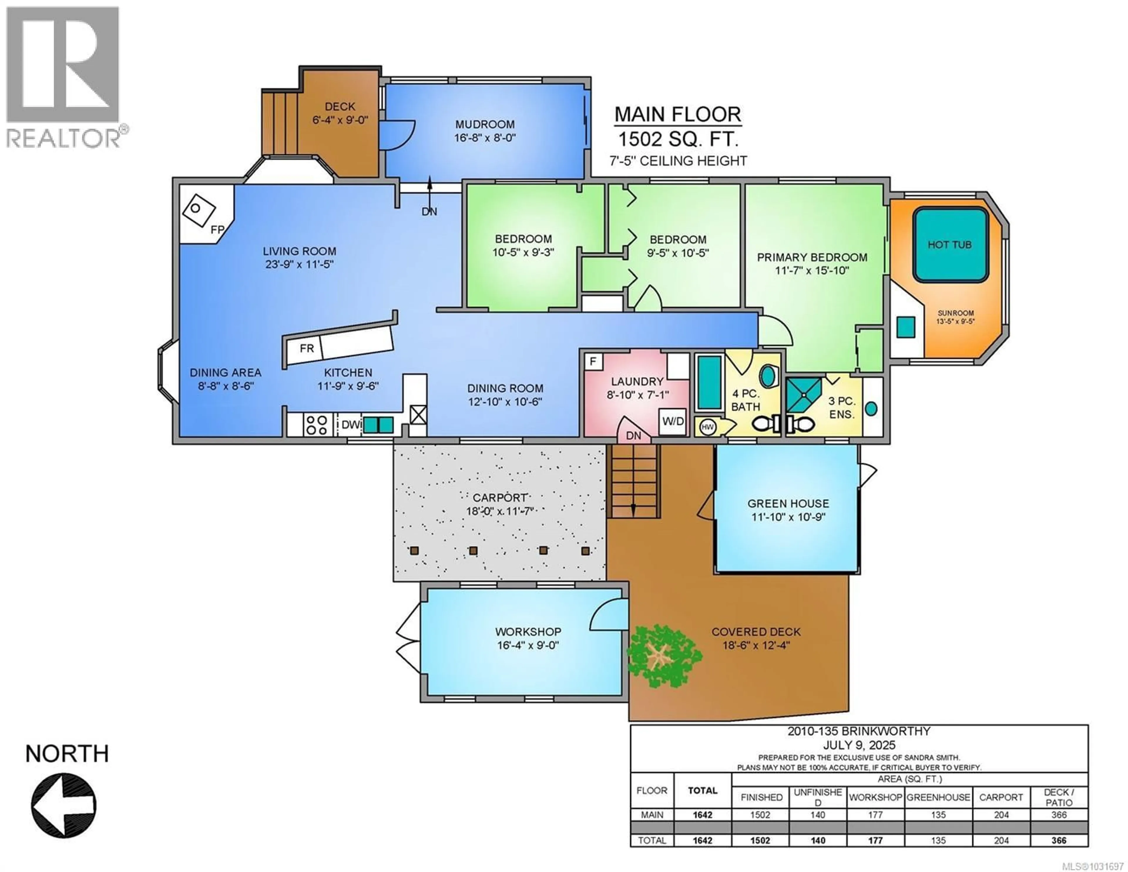 Floor plan for 2010 - 135 BRINKWORTHY ROAD, Salt Spring British Columbia V8K1S2