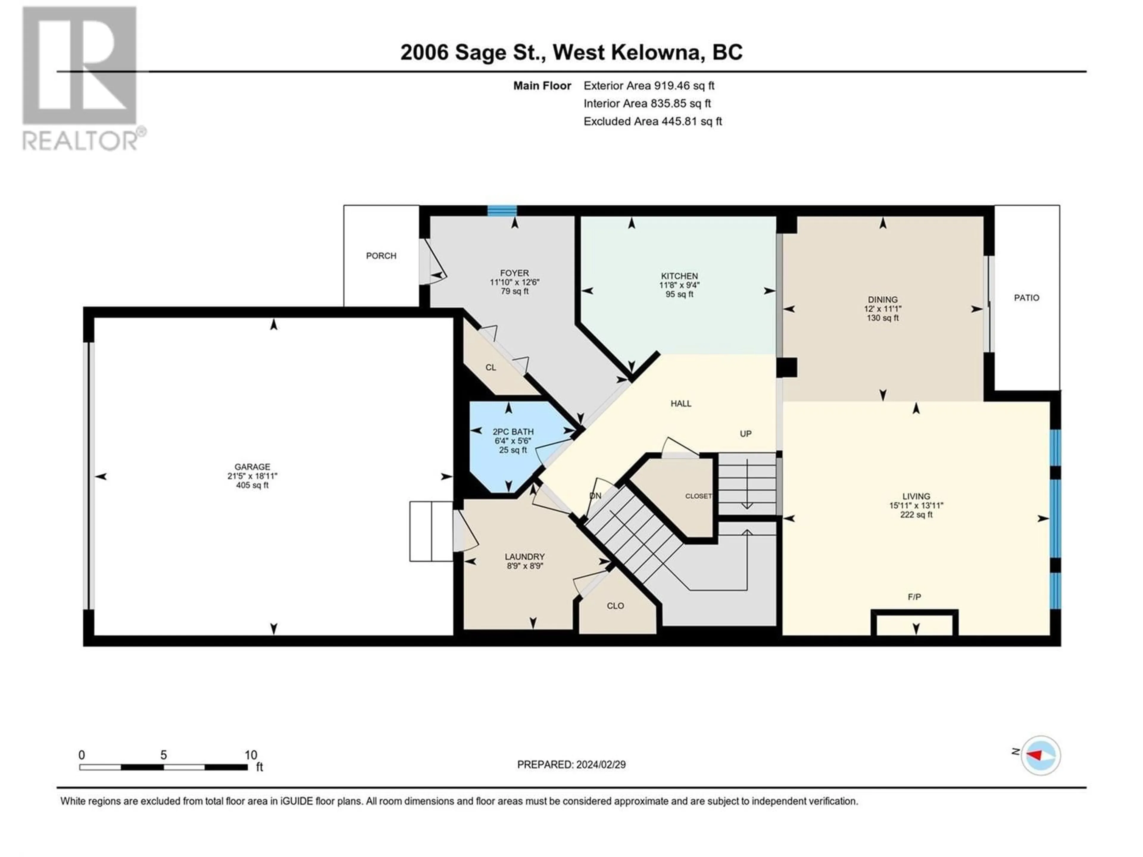 Floor plan for 2006 Sage Street, West Kelowna British Columbia V4T3C4