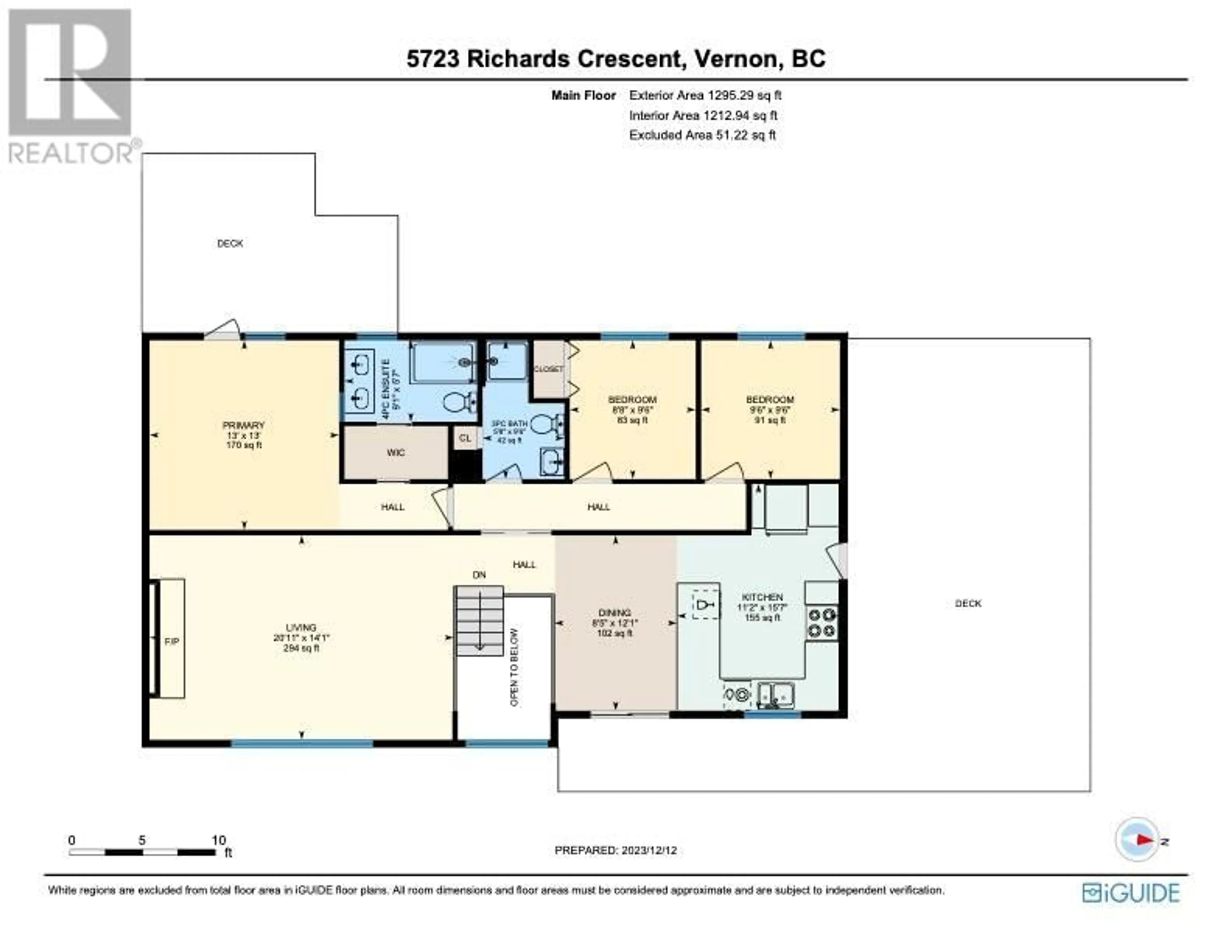 Floor plan for 5723 Richards Crescent, Vernon British Columbia V1B3R1