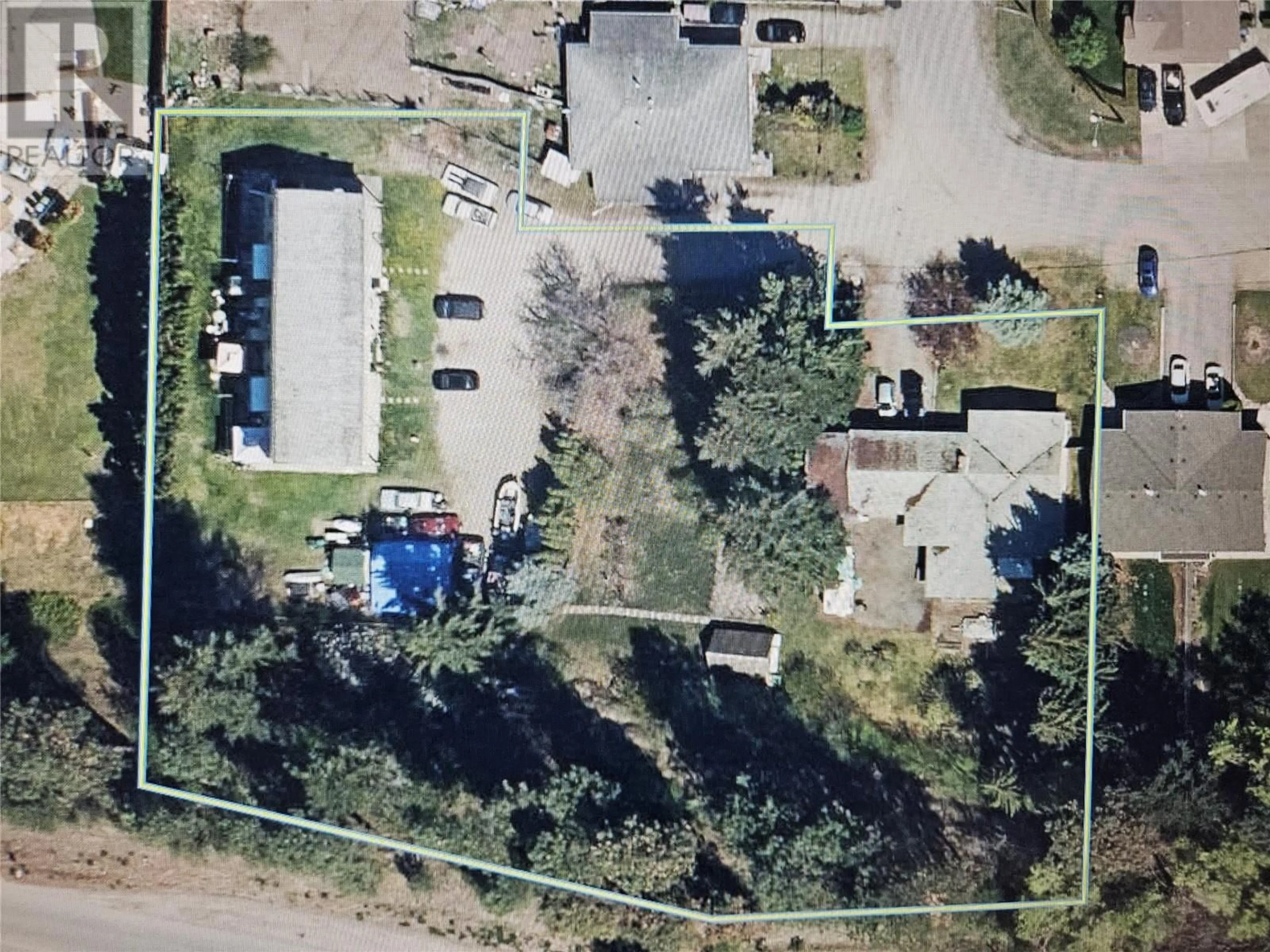 A pic from outside/outdoor area/front of a property/back of a property/a pic from drone, street for 305 & 295 CLARISSA ROAD, Kelowna British Columbia V1X1C7
