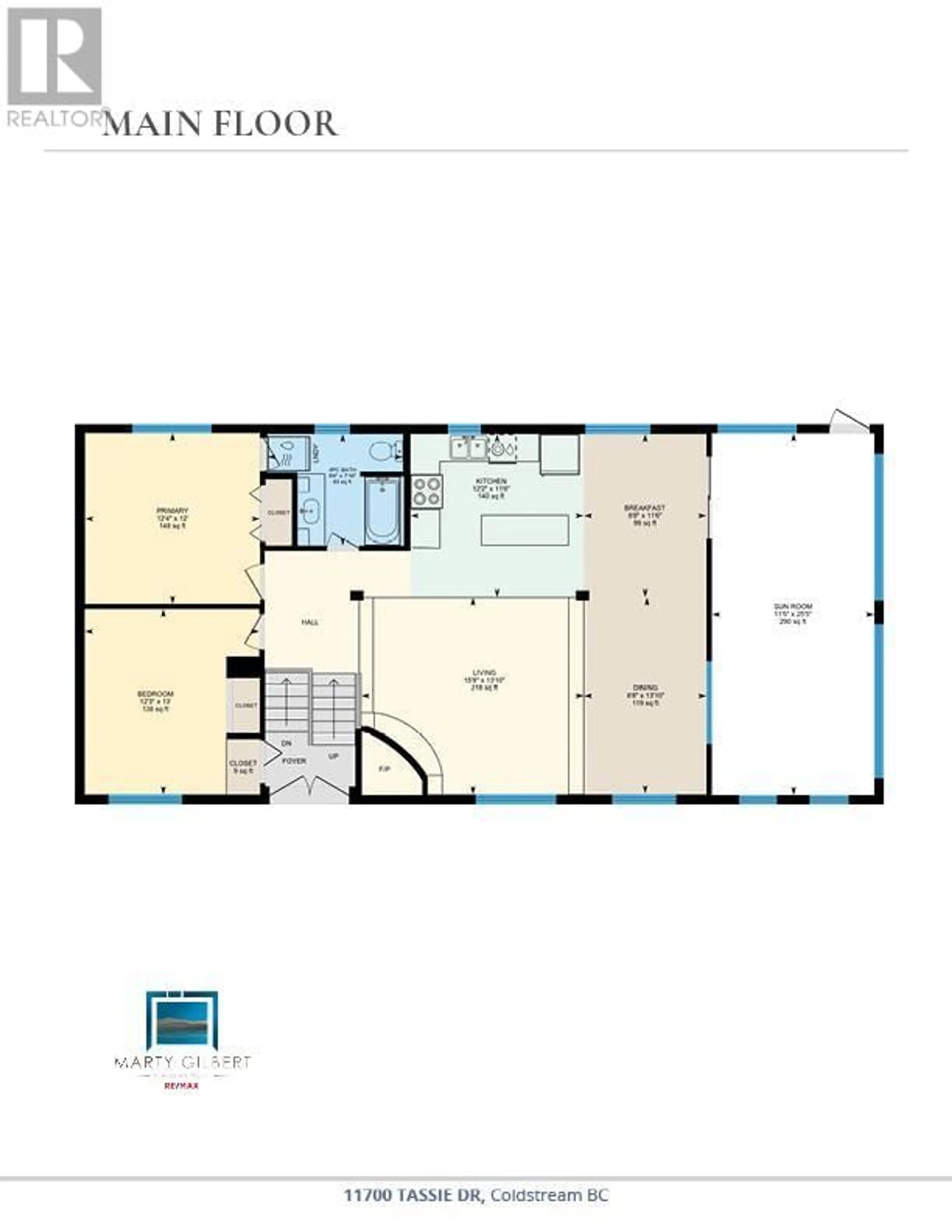 Floor plan for 11700 Tassie Drive, Coldstream British Columbia V1B1H5