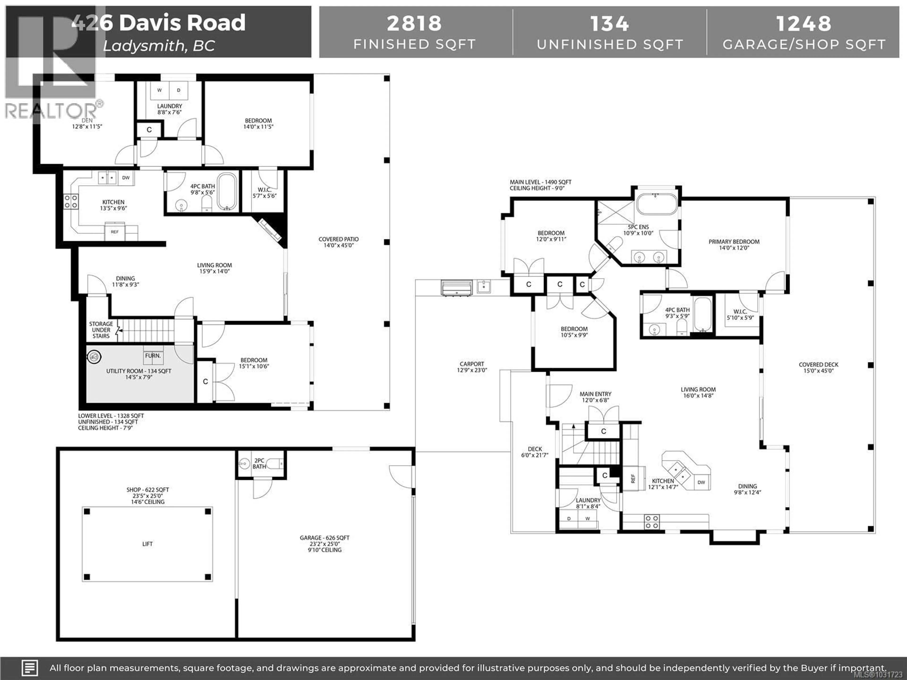 Floor plan for 426 DAVIS ROAD, Ladysmith British Columbia V9G1V3