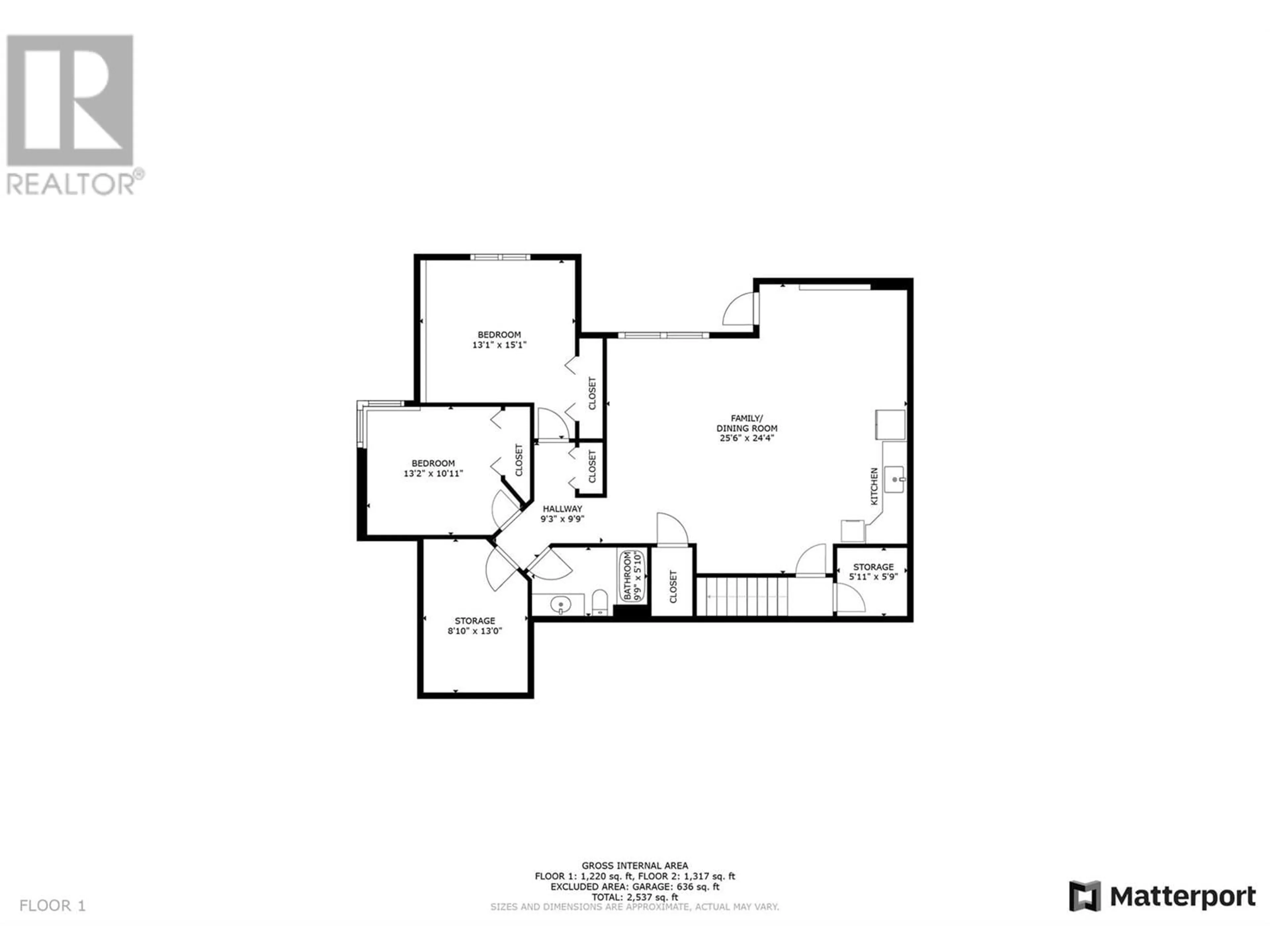Floor plan for 6472 Agassiz Road, Vernon British Columbia V1H1P9