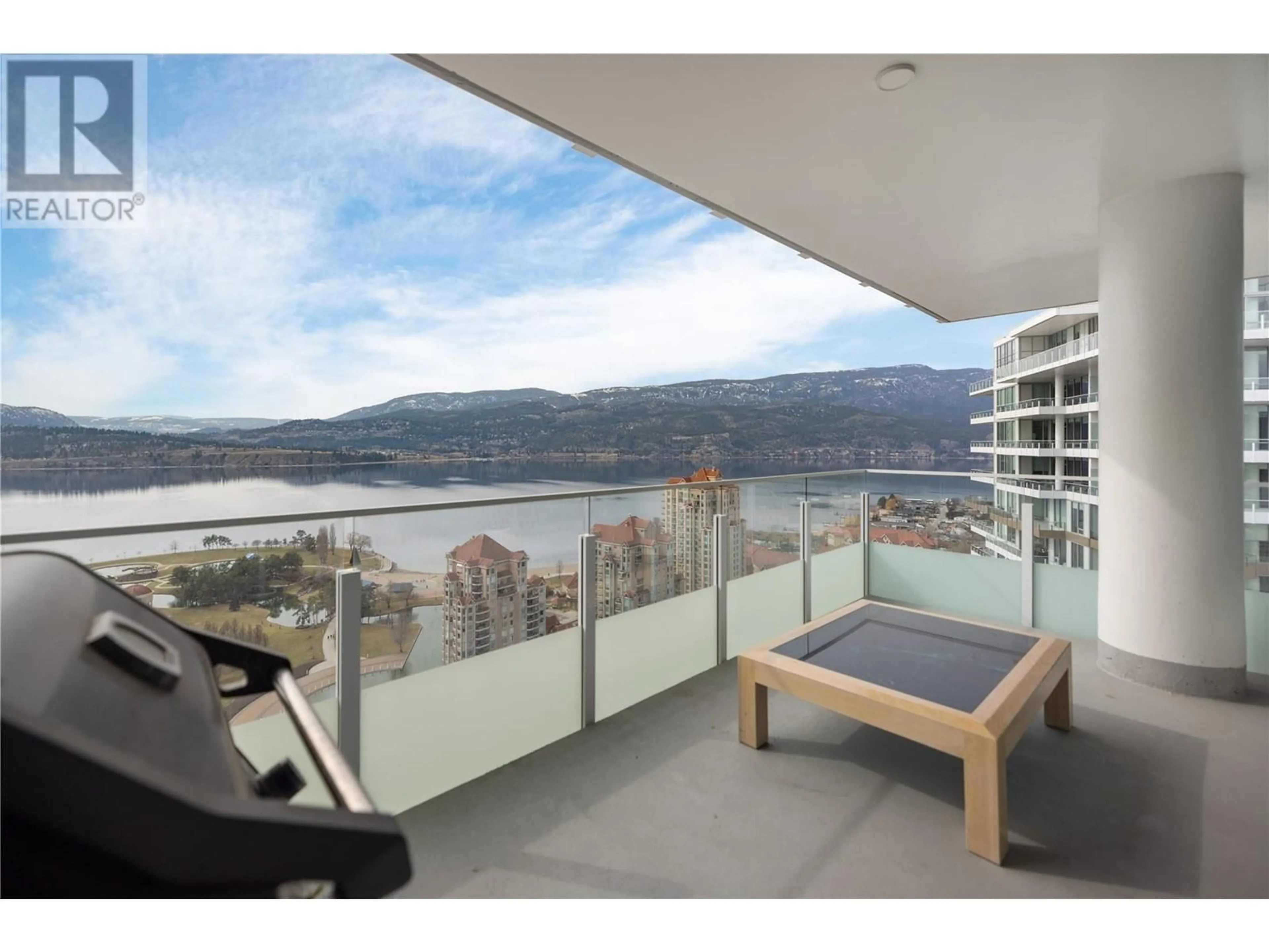 Balcony in the apartment, mountain for 1191 Sunset Drive Unit# 2705, Kelowna British Columbia V1Y0J4