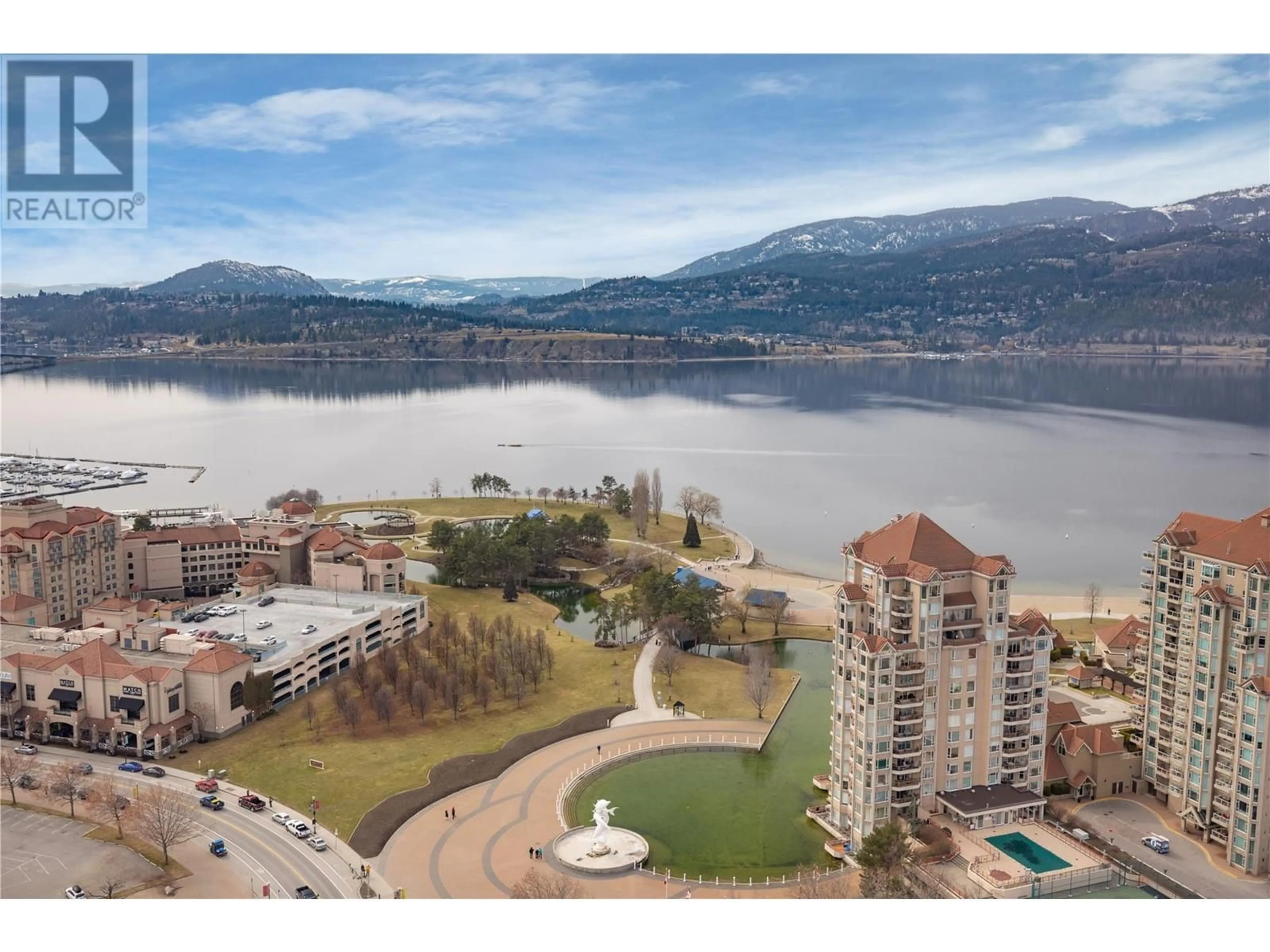 A pic from exterior of the house or condo, the view of lake or river for 1191 Sunset Drive Unit# 2705, Kelowna British Columbia V1Y0J4