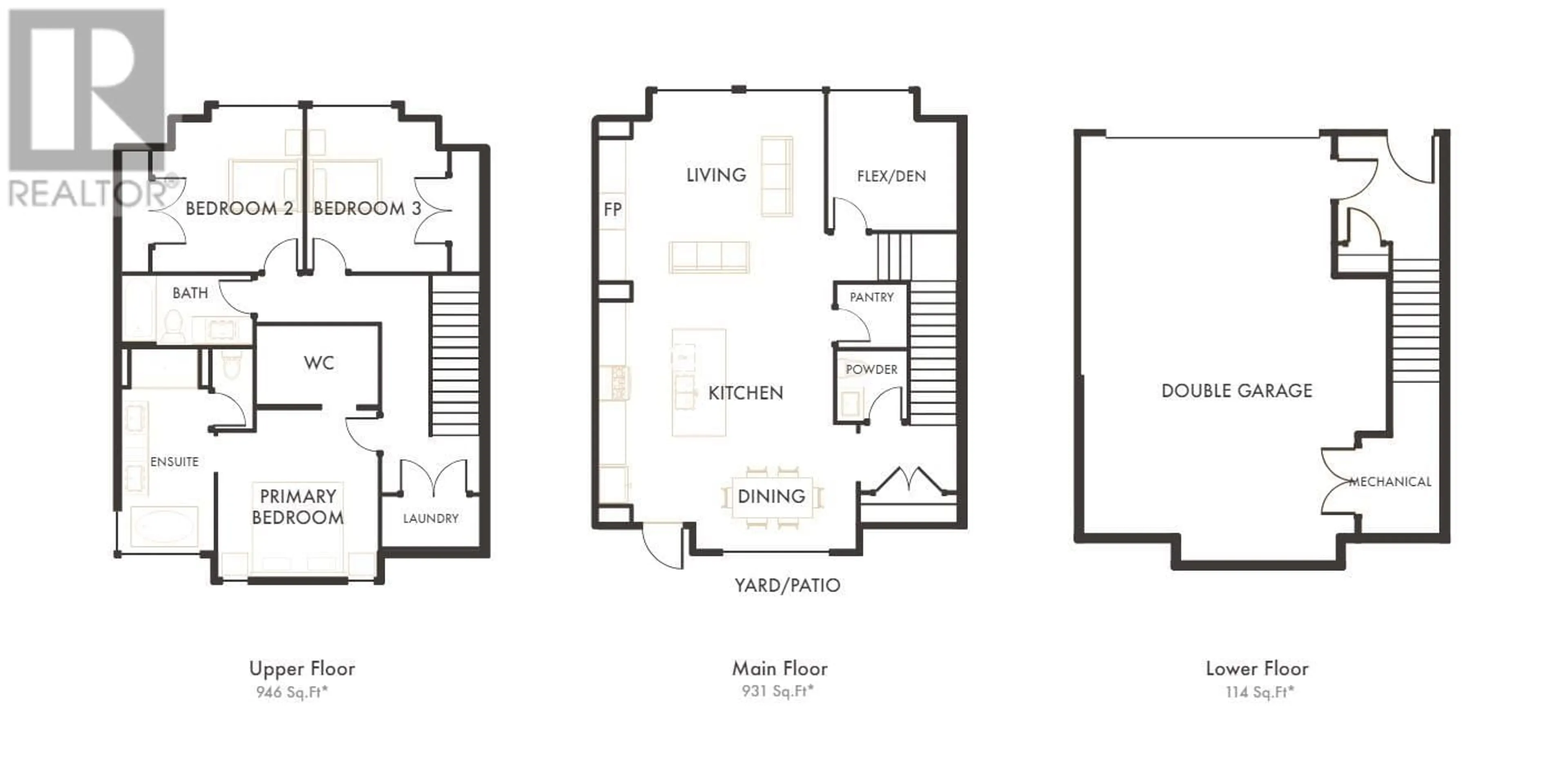 Floor plan for 2835 Canyon Crest Drive Unit# 26, West Kelowna British Columbia V4T0E3