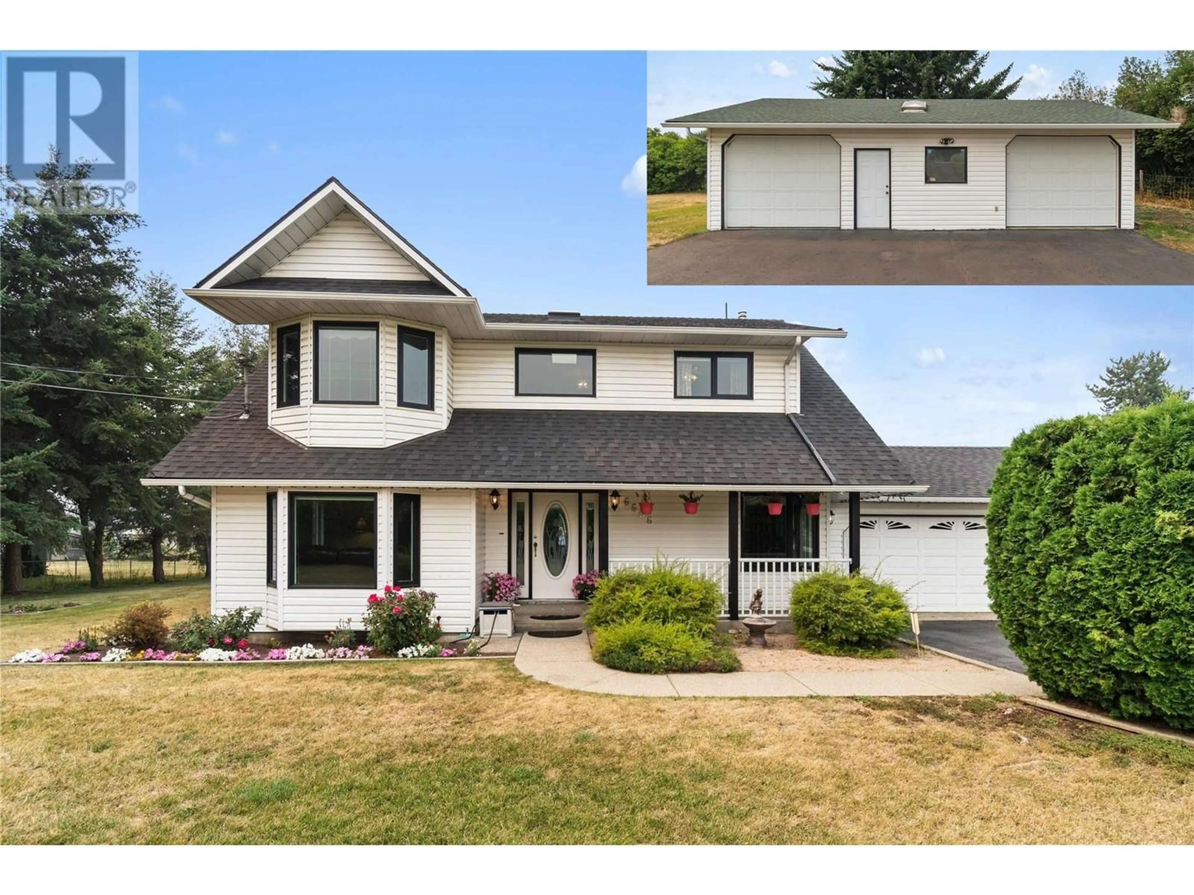 Frontside or backside of a home for 6606 Learmouth Road, Coldstream British Columbia V1B3G9