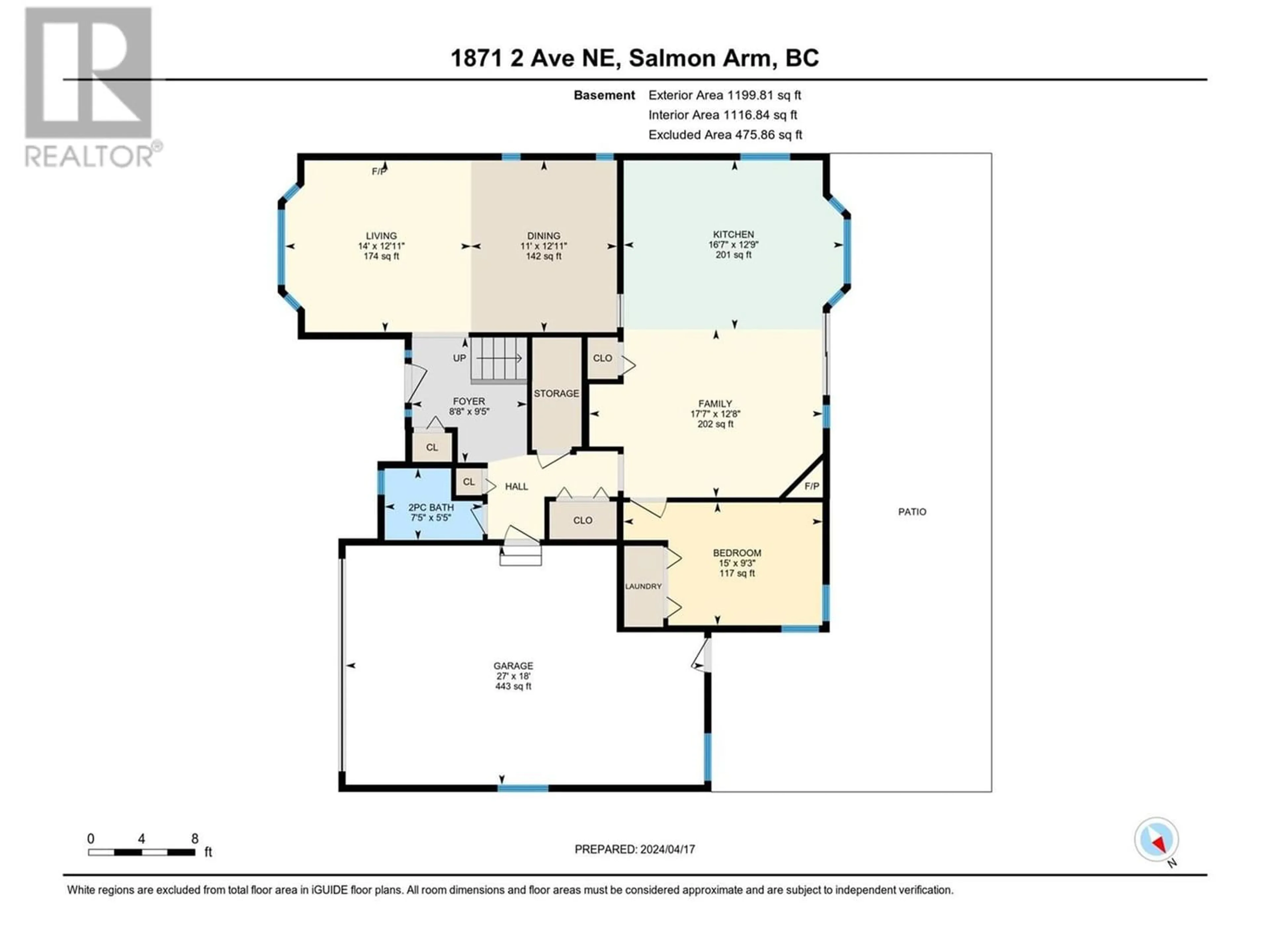 Floor plan for 1871 2 Avenue NE, Salmon Arm British Columbia V1E1M3