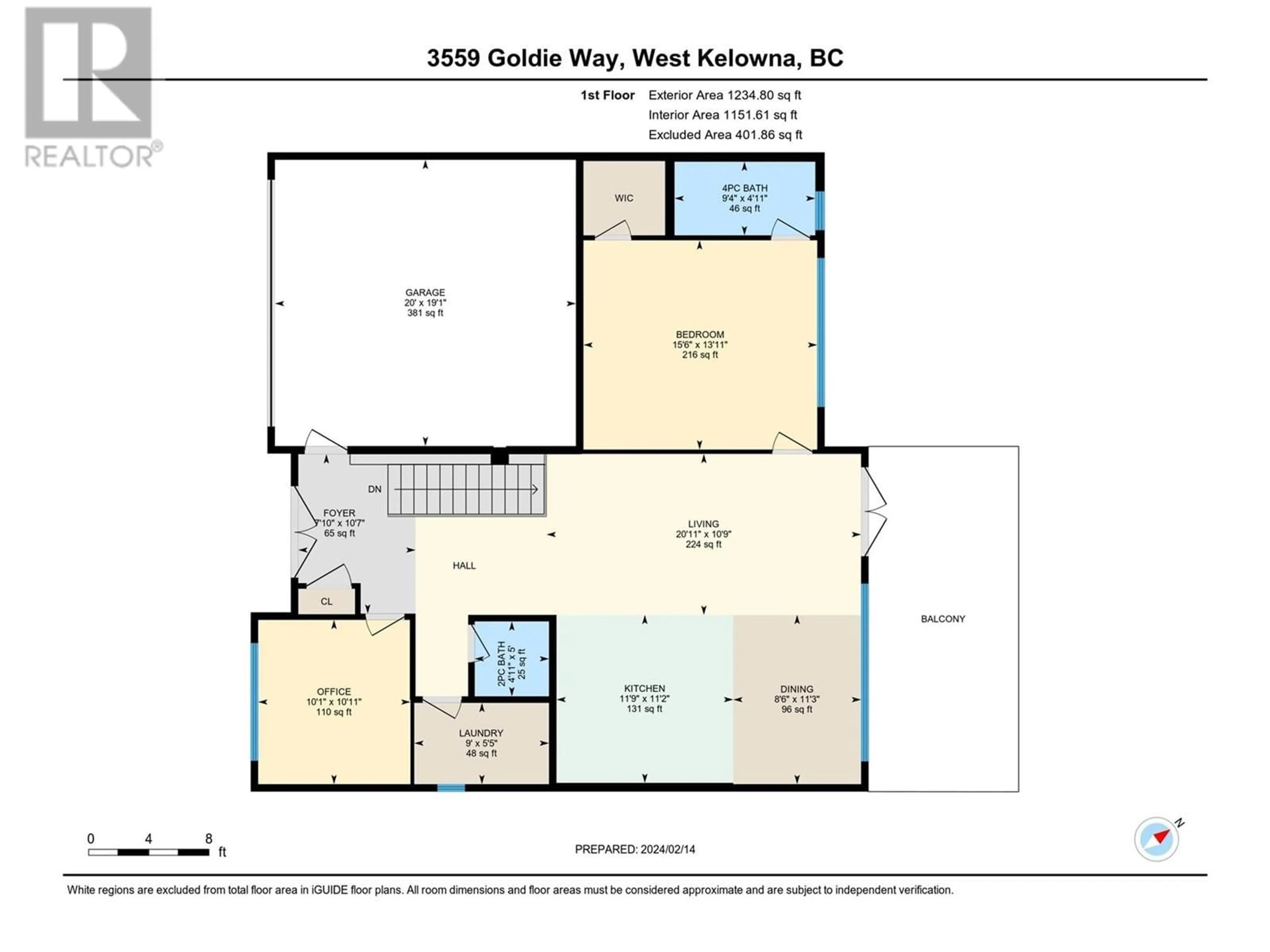 Floor plan for 3559 Goldie Way Lot# 2, West Kelowna British Columbia V4T1A3