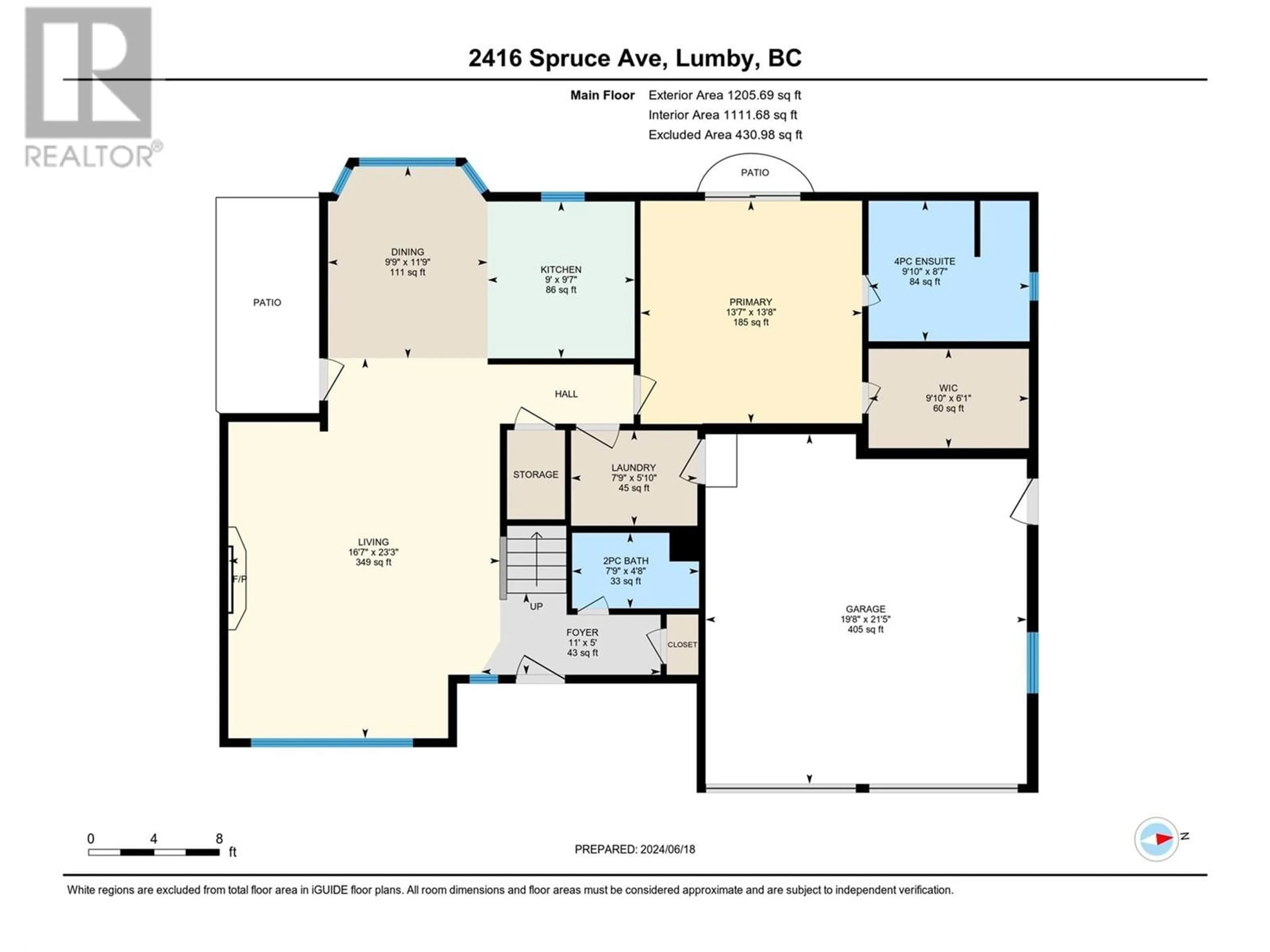 Floor plan for 2416 Spruce Avenue, Lumby British Columbia V0E2G5