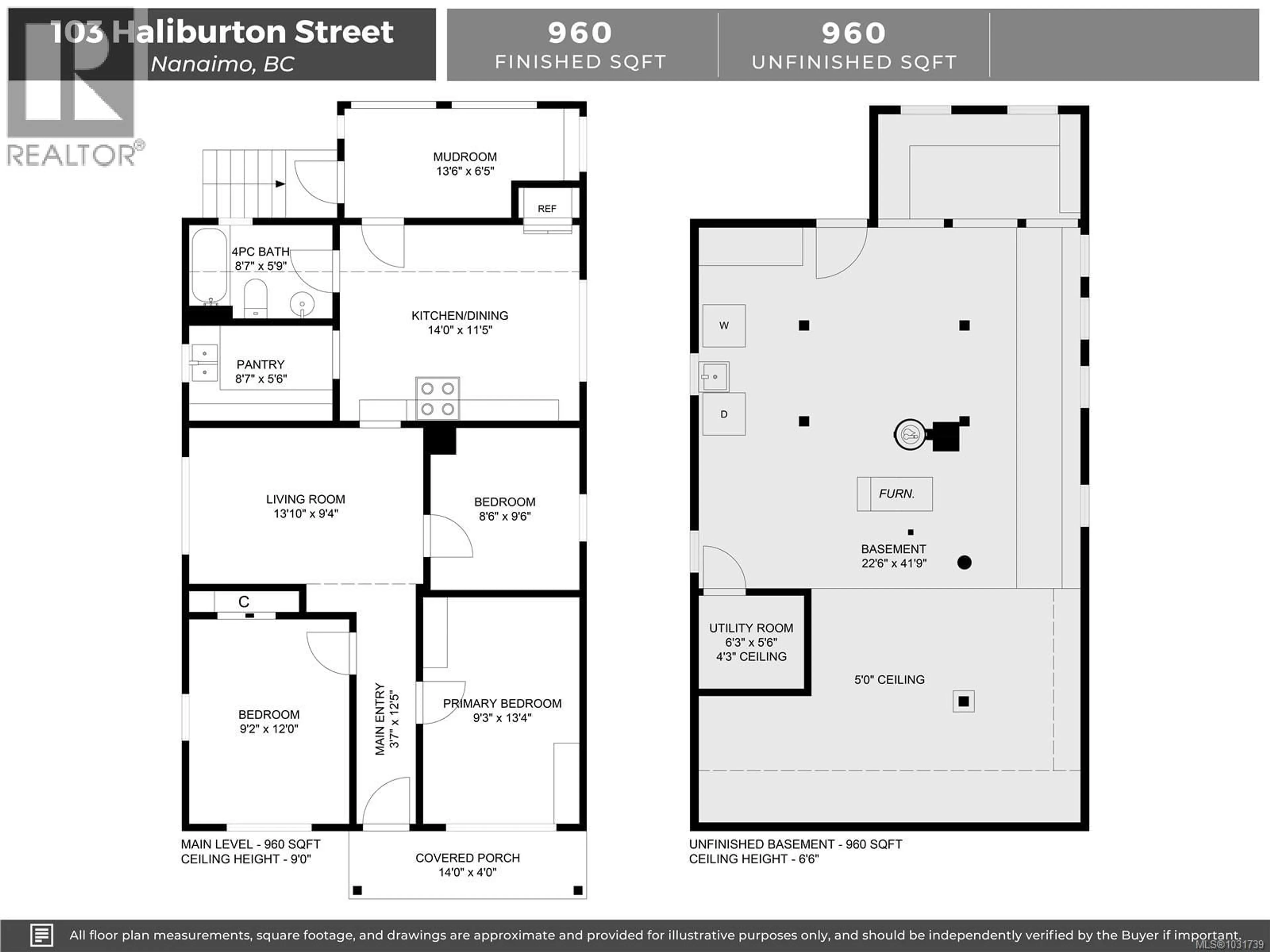 Floor plan for 103 HALIBURTON STREET, Nanaimo British Columbia V9R4V9