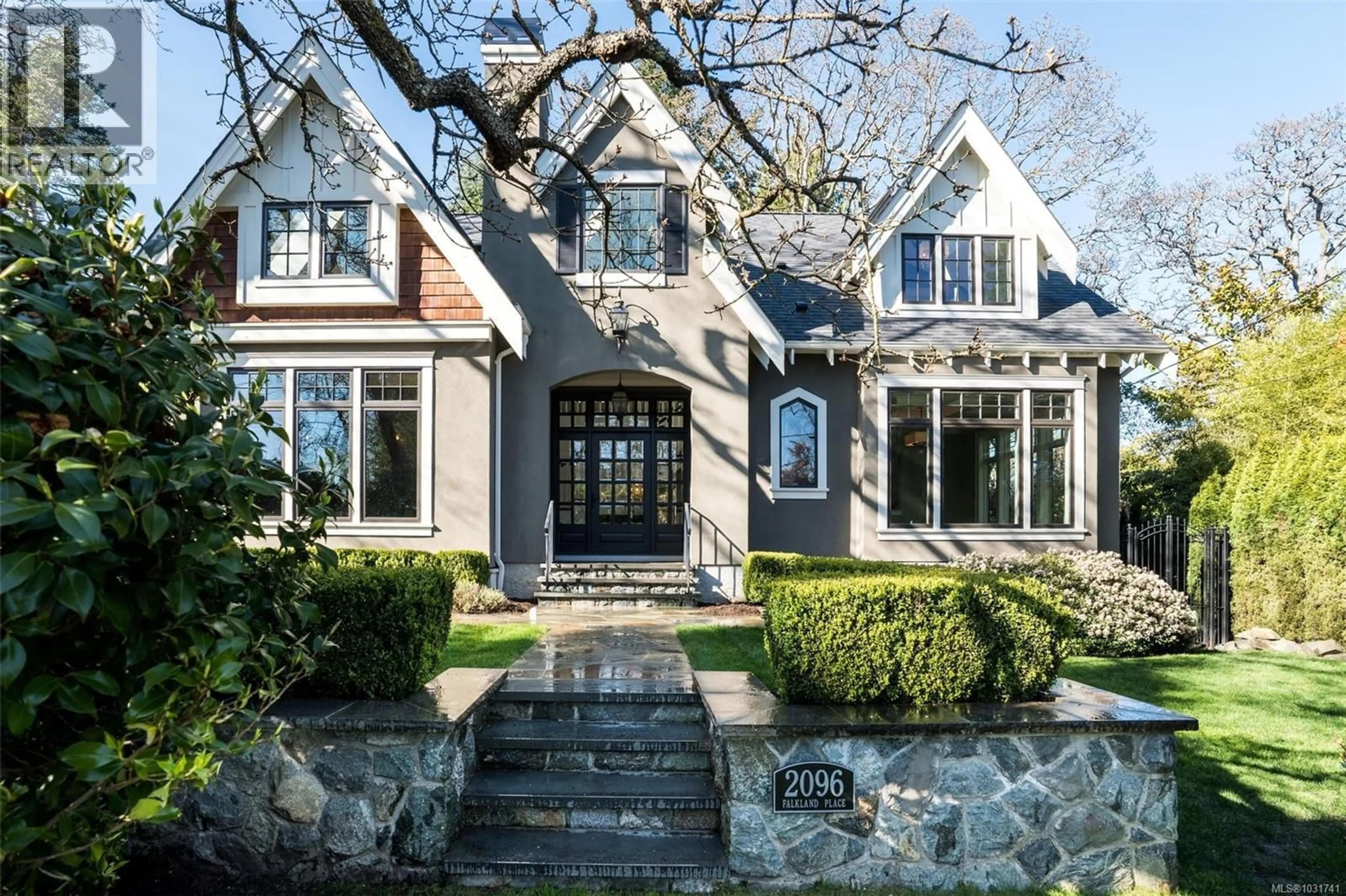 Home with brick exterior material, street for 2096 FALKLAND PLACE, Oak Bay British Columbia V8S4M5