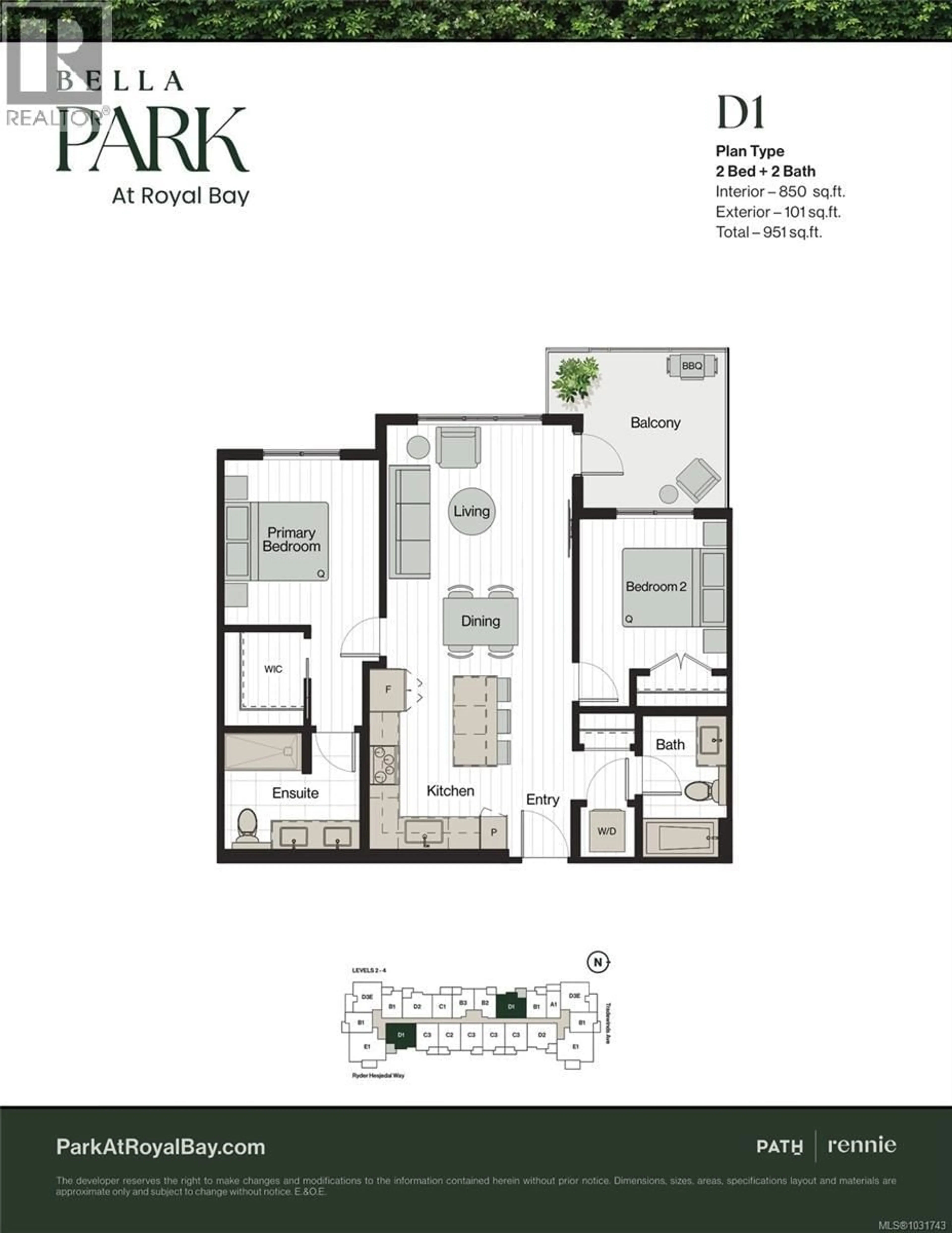 Floor plan for 206 - 3582 RYDER HESJEDAL WAY, Colwood British Columbia V9C0J6