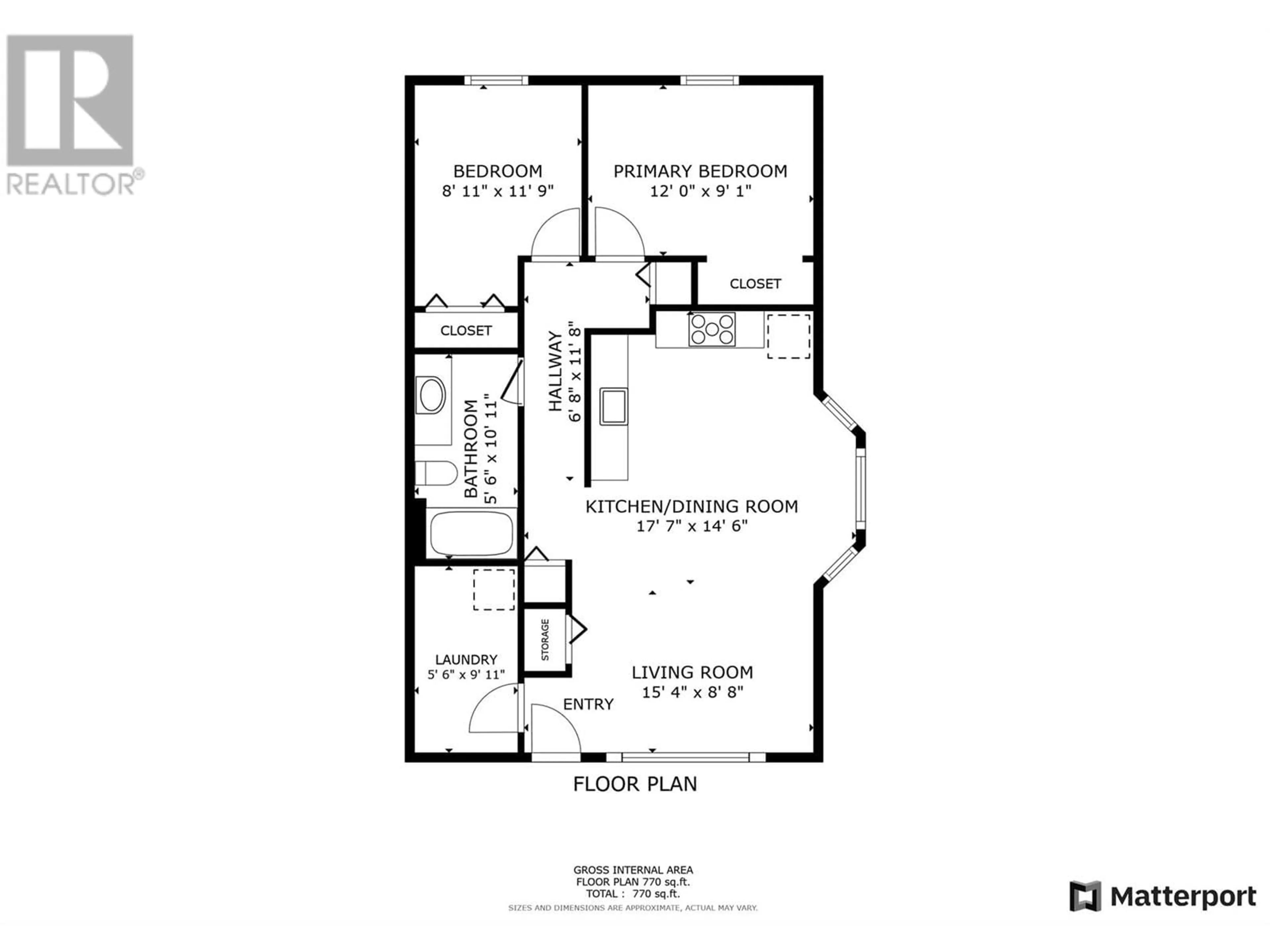 Floor plan for 2306 39 Street Unit# 1, Vernon British Columbia V1T9L2