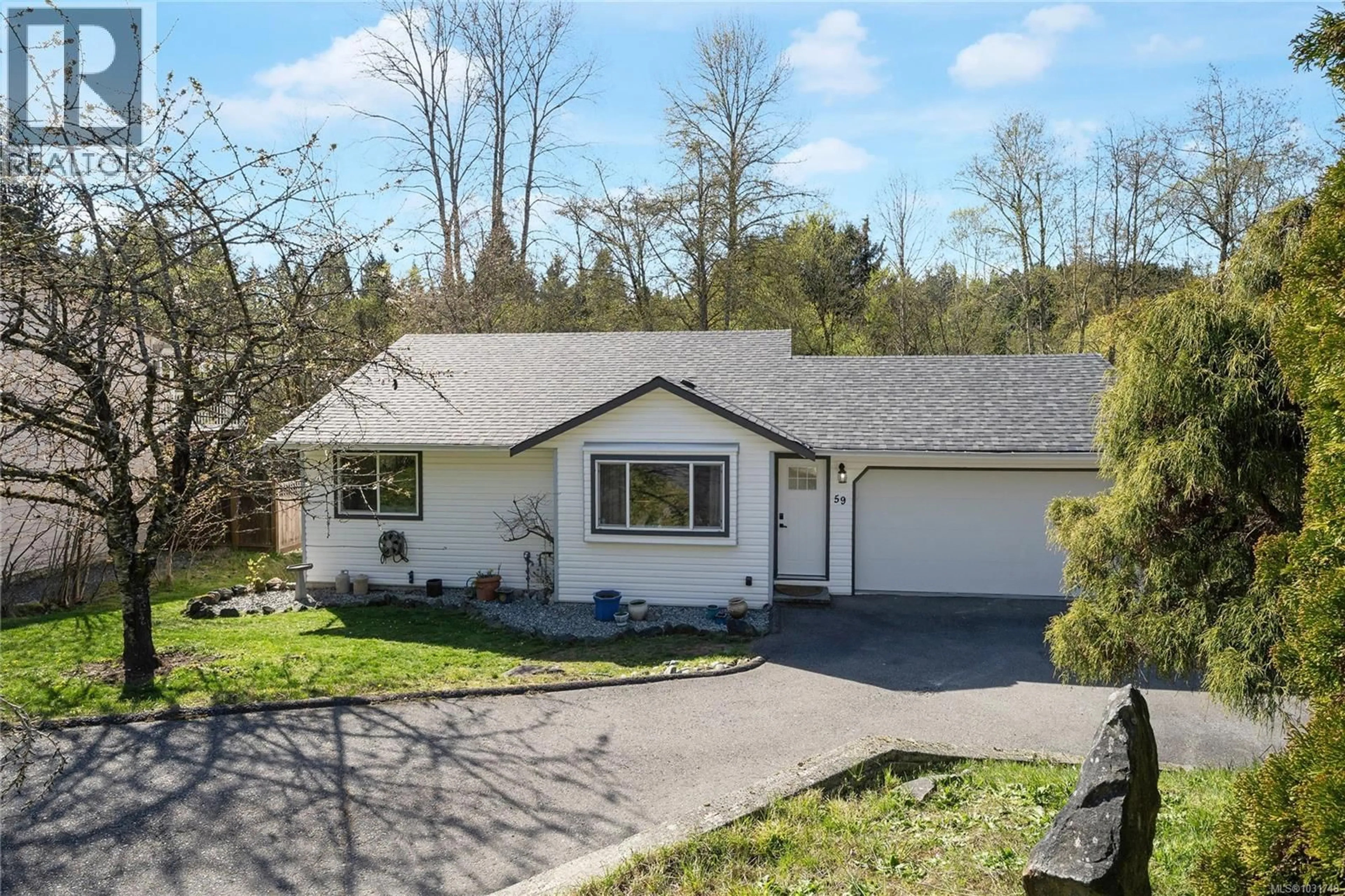 A pic from outside/outdoor area/front of a property/back of a property/a pic from drone, street for 59 PORTER ROAD, Nanaimo British Columbia V9X1B6