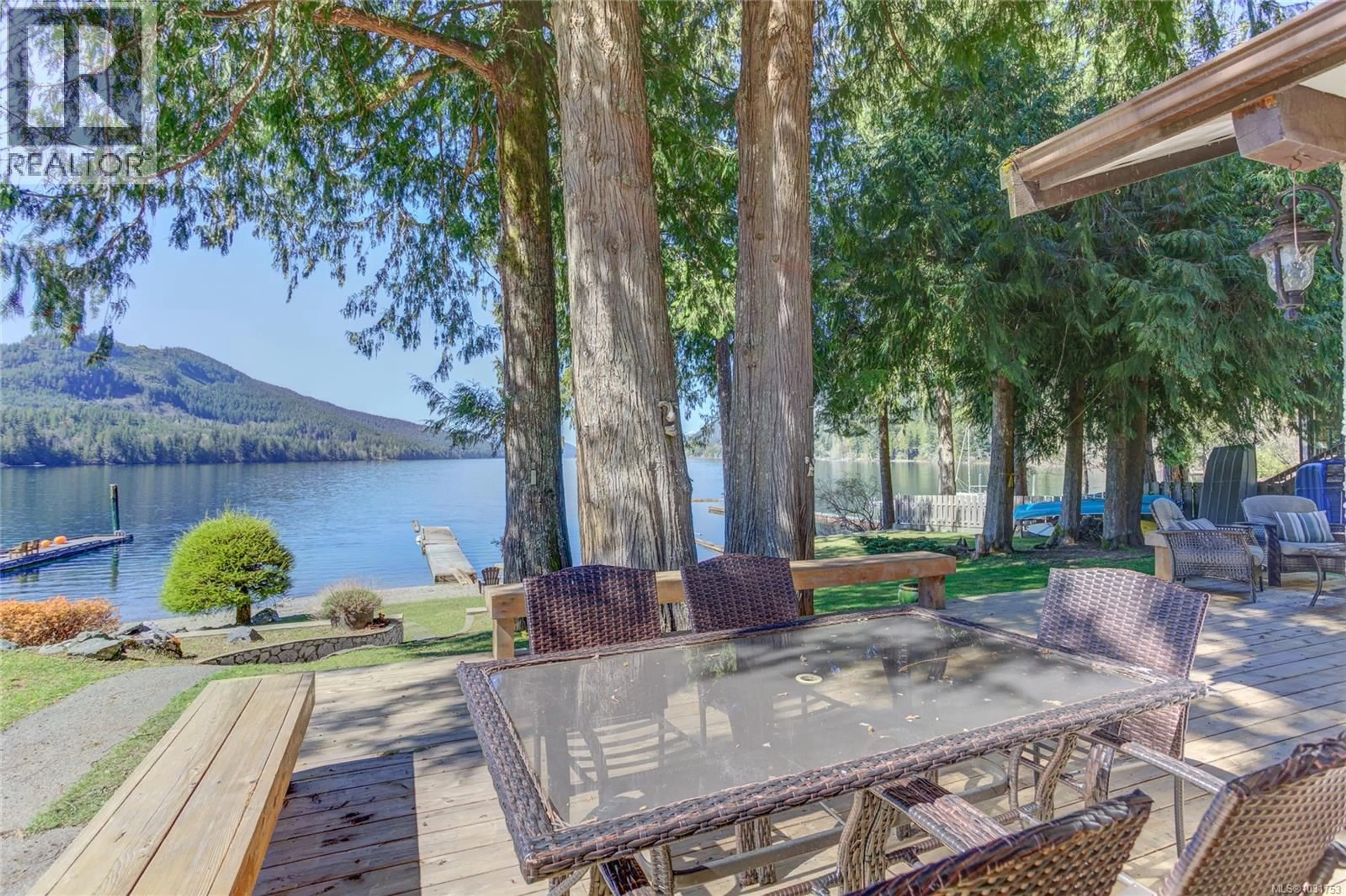 Patio, water/lake/river/ocean view for 7774 SUNSET DRIVE, Lake Cowichan British Columbia V0R2G0