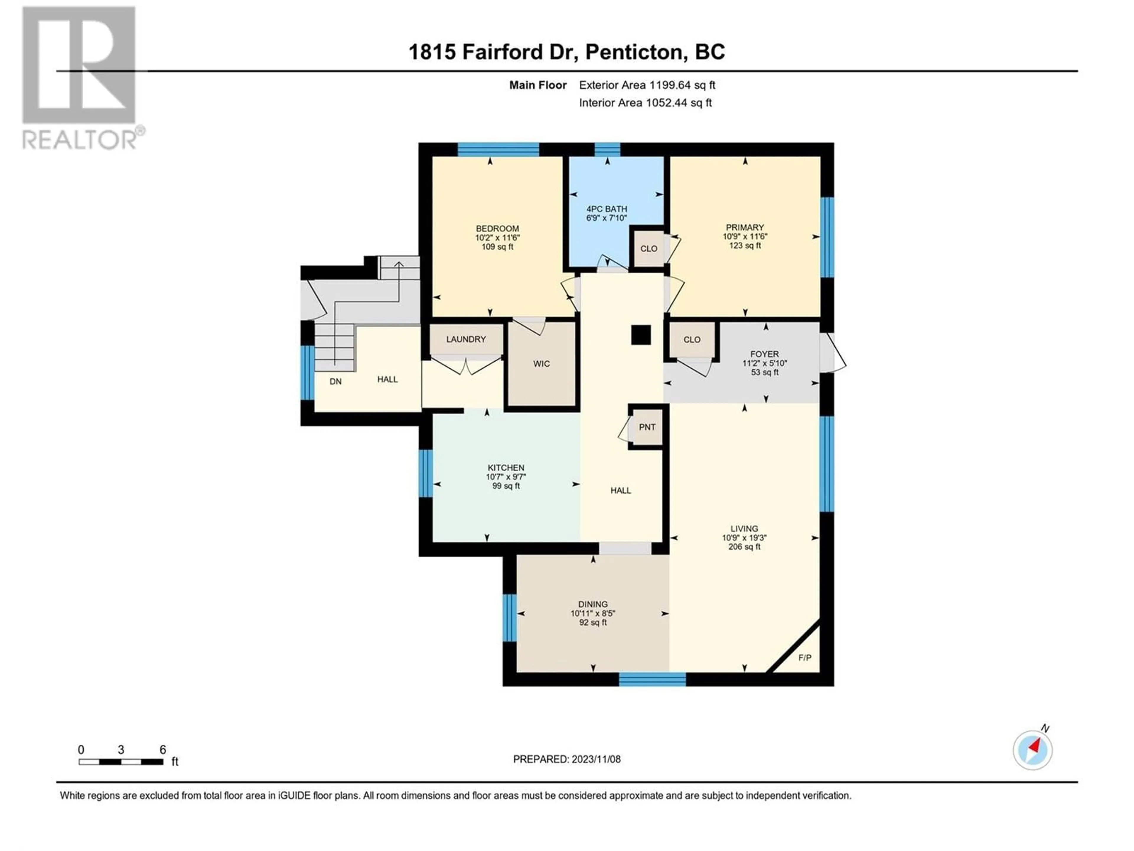 Floor plan for 1815 FAIRFORD Drive, Penticton British Columbia V2A6C7