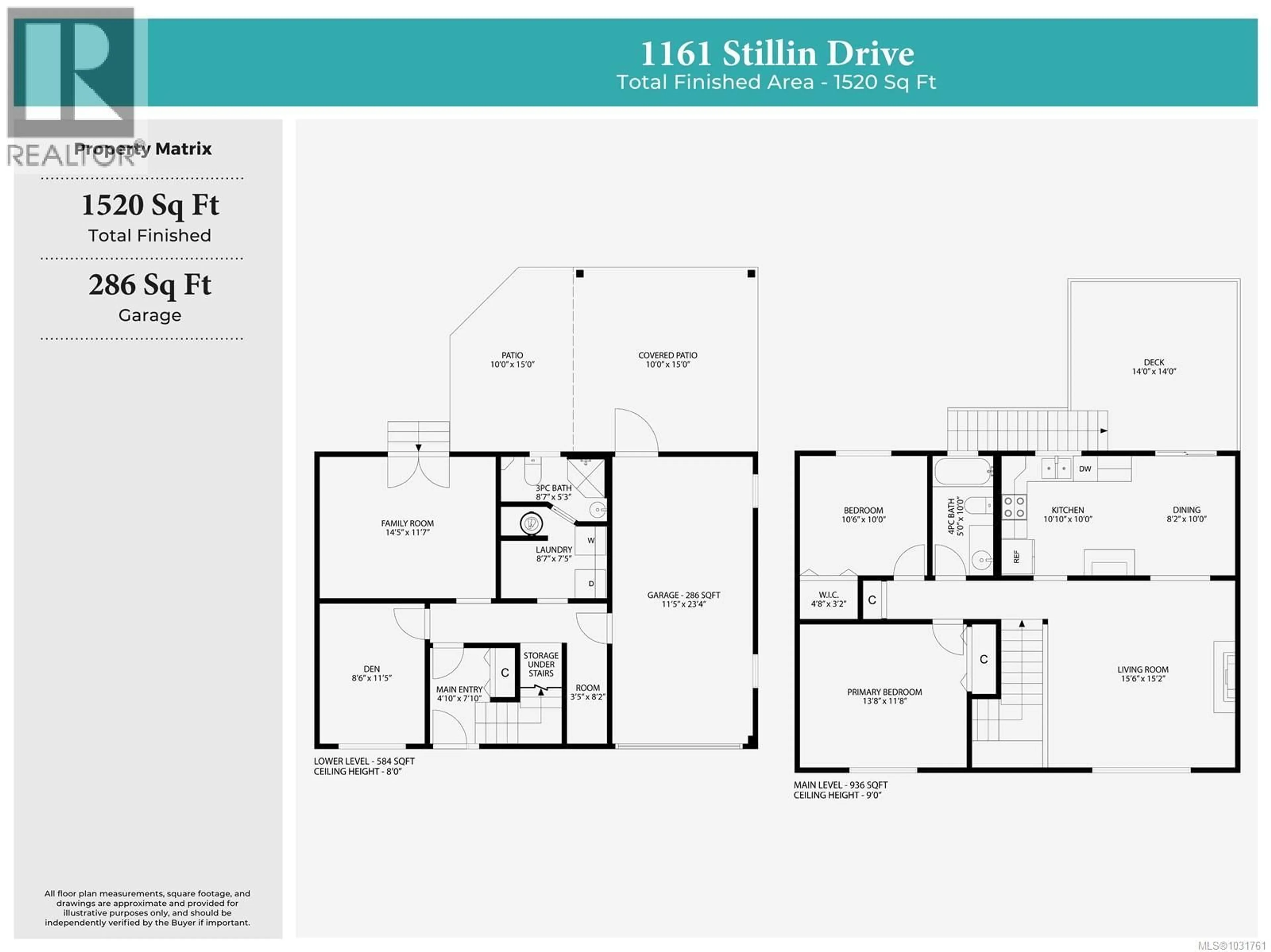 Floor plan for 1161 STILLIN DRIVE, Ladysmith British Columbia V9G1P3