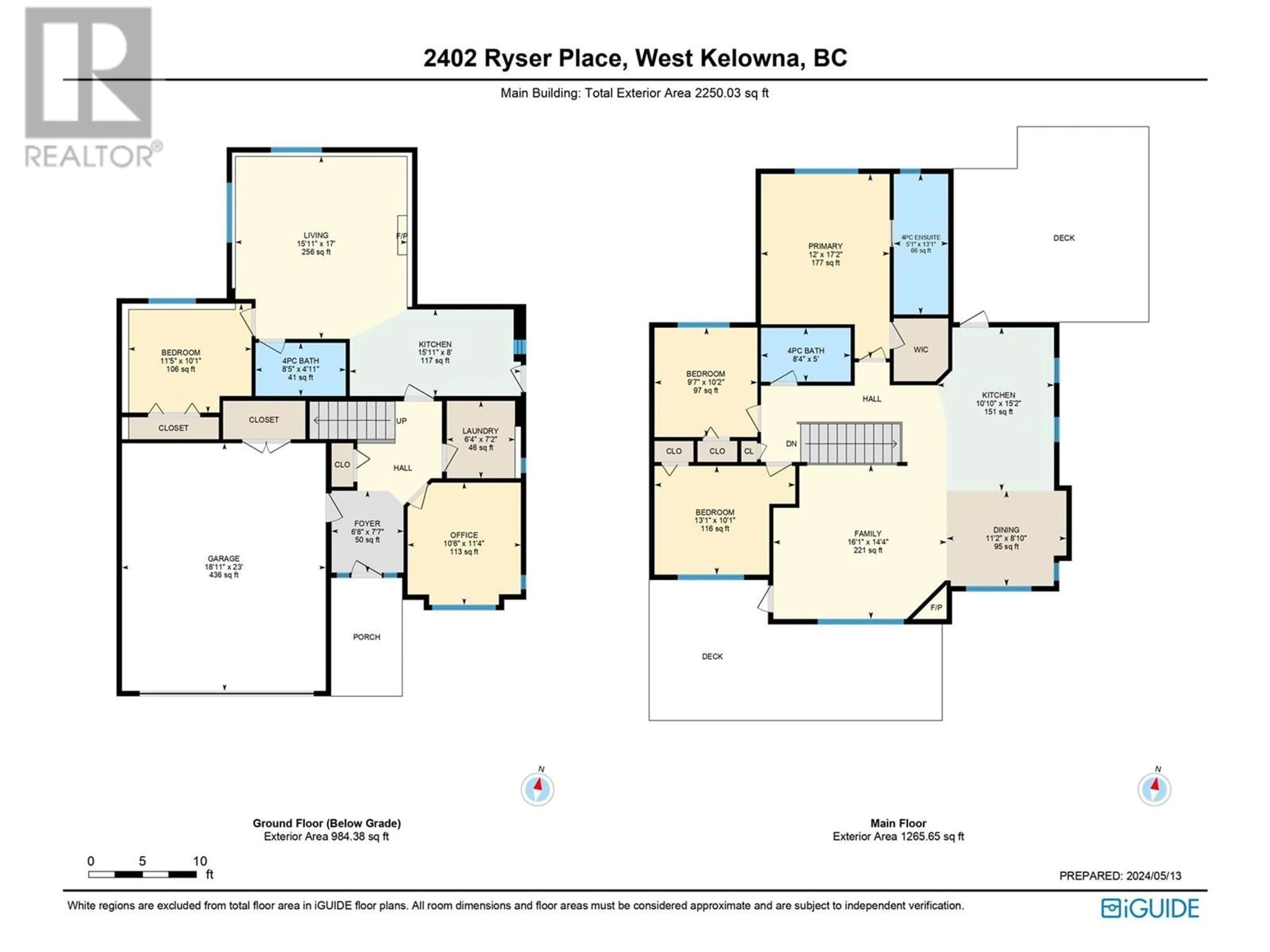 Floor plan for 2402 Ryser Place, West Kelowna British Columbia V4T3K4