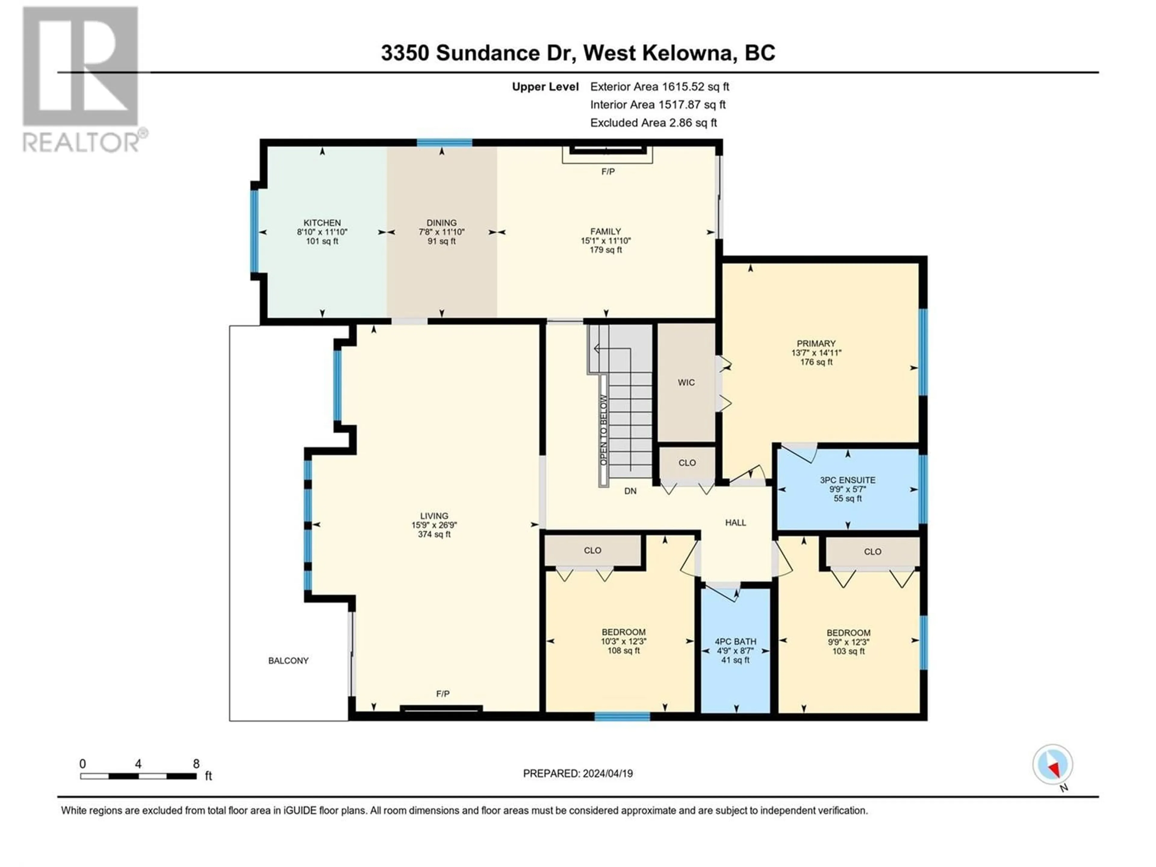 Floor plan for 3350 Sundance Drive, West Kelowna British Columbia V4T1S5