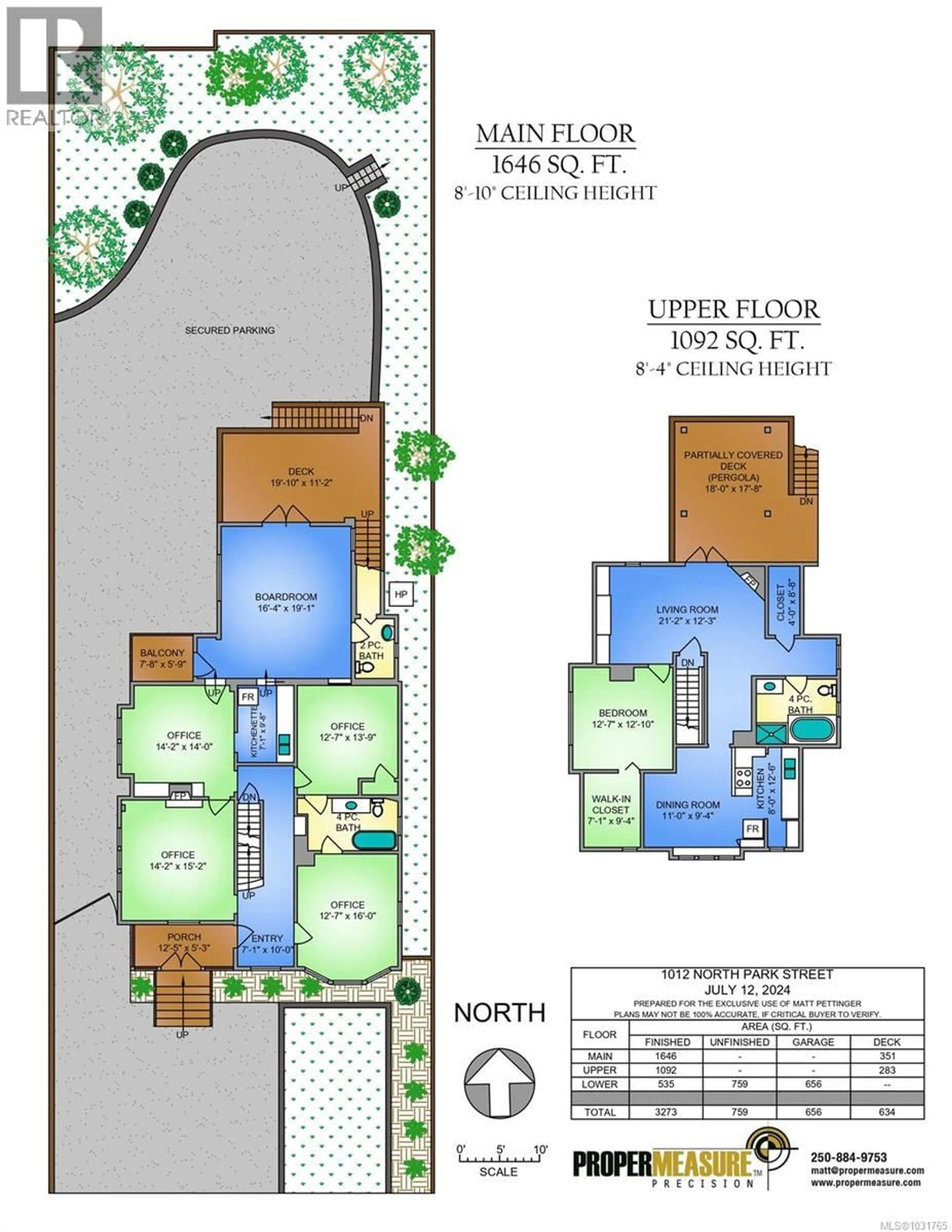 Floor plan for 1012 NORTH PARK STREET, Victoria British Columbia V8T1C6