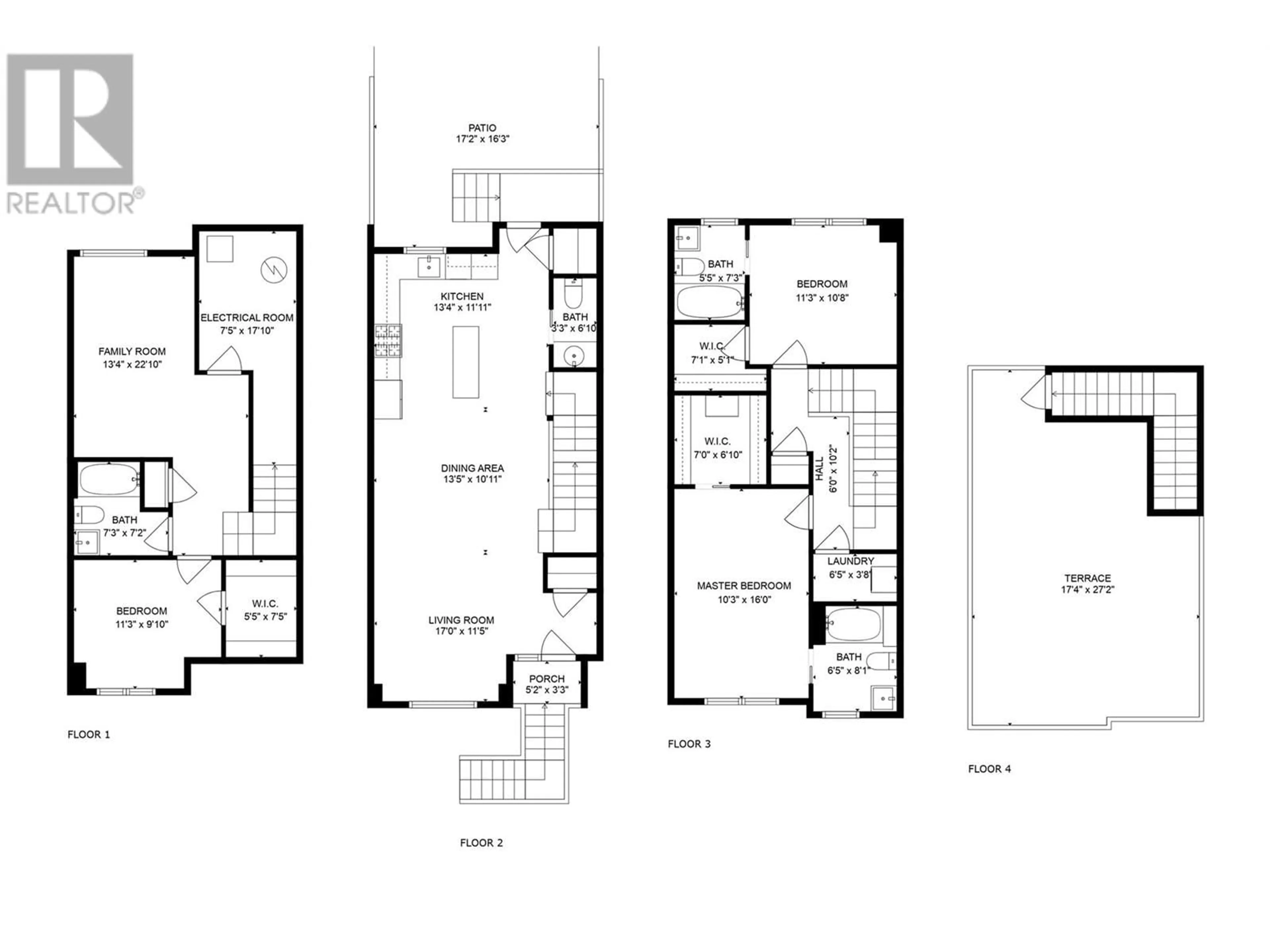 Floor plan for 2825 Richter Street Unit# 3, Kelowna British Columbia V1Y2R6