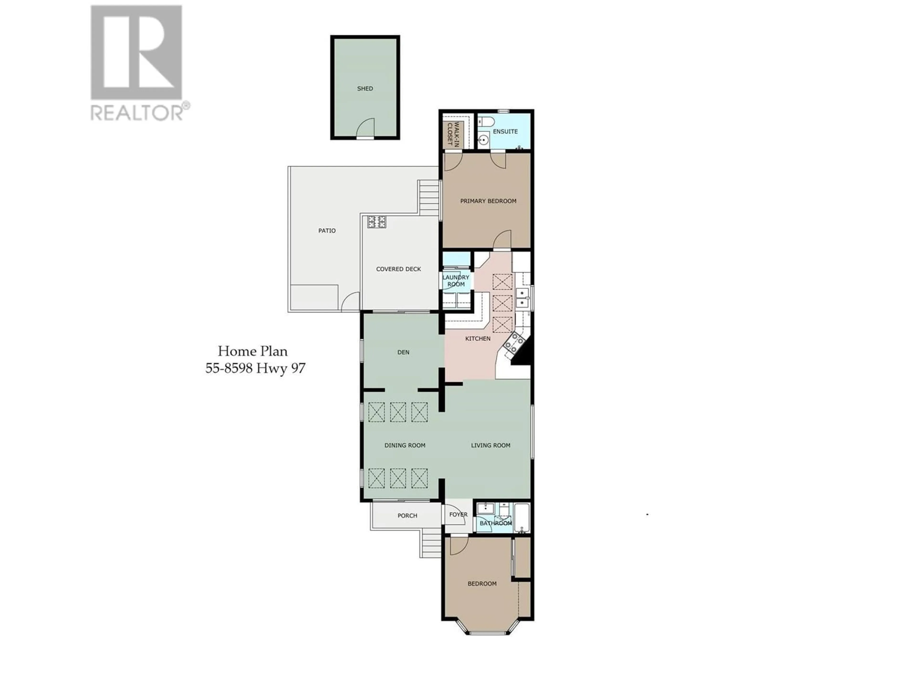 Floor plan for 8598 HWY 97 Unit# 55, Oliver British Columbia V0H1T2