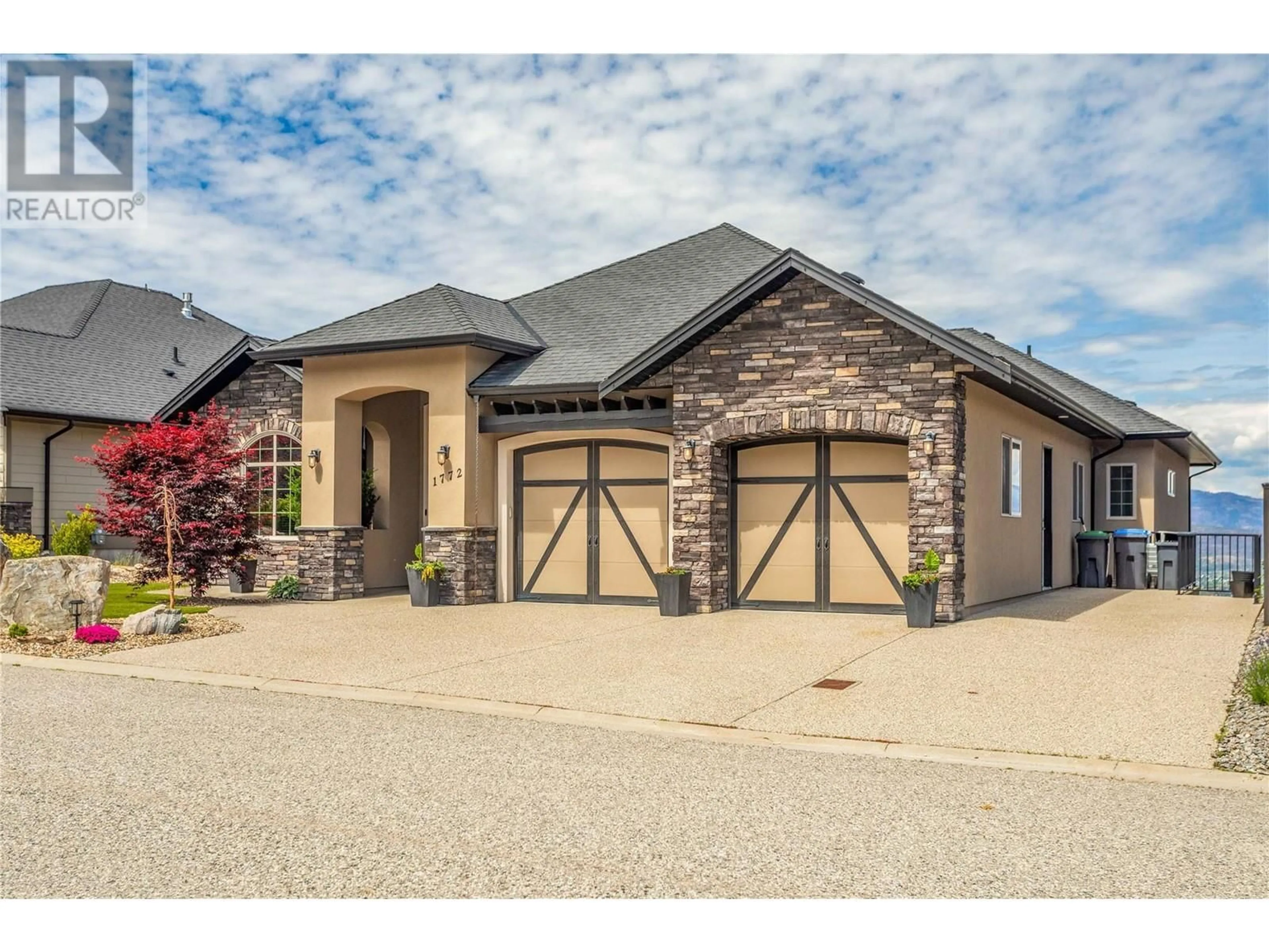 Home with brick exterior material, street for 1772 Birkdale Avenue, Kelowna British Columbia V1P1R8