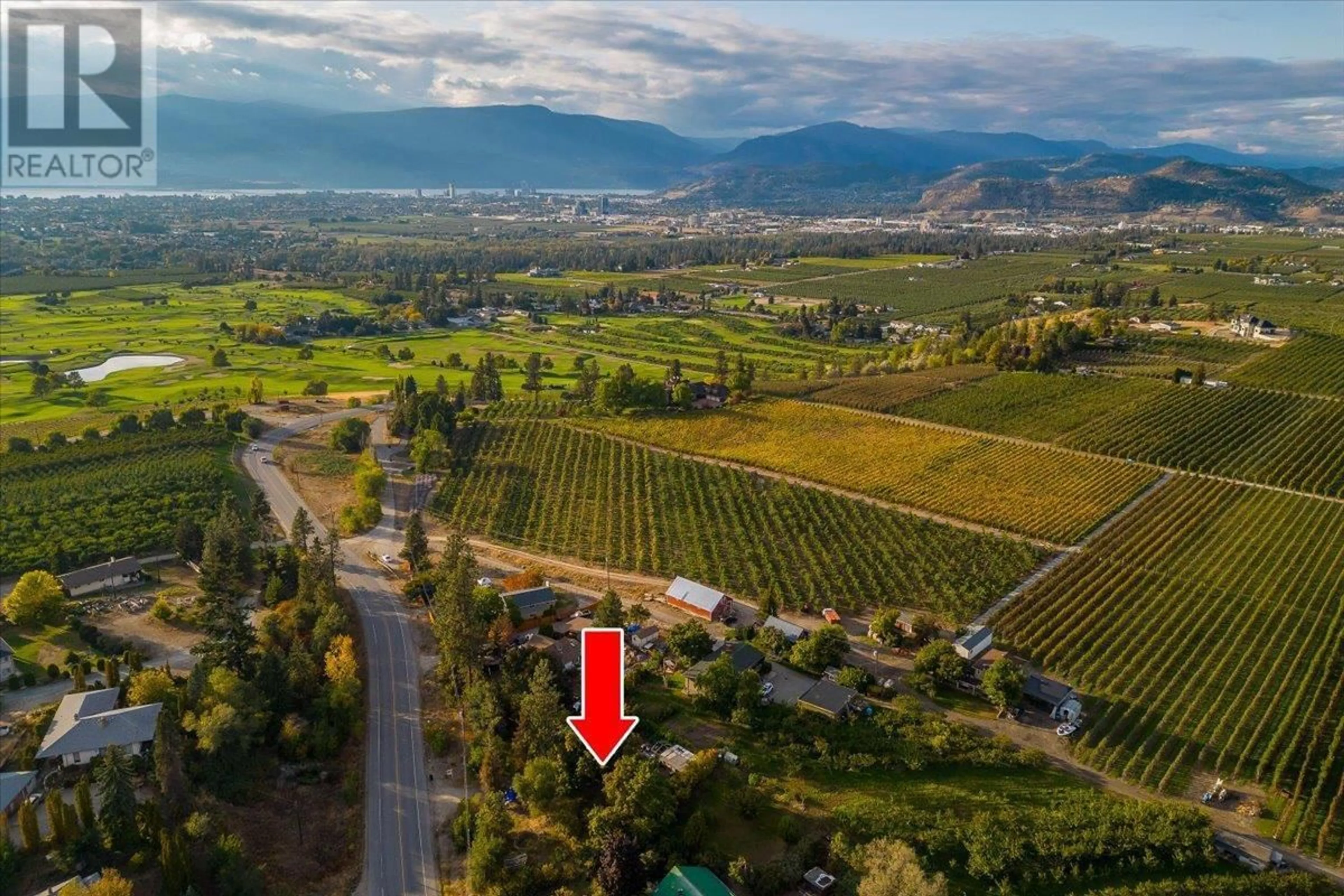 A pic from outside/outdoor area/front of a property/back of a property/a pic from drone, mountain view for 3122 MCCULLOCH ROAD, Kelowna British Columbia V1W4G6