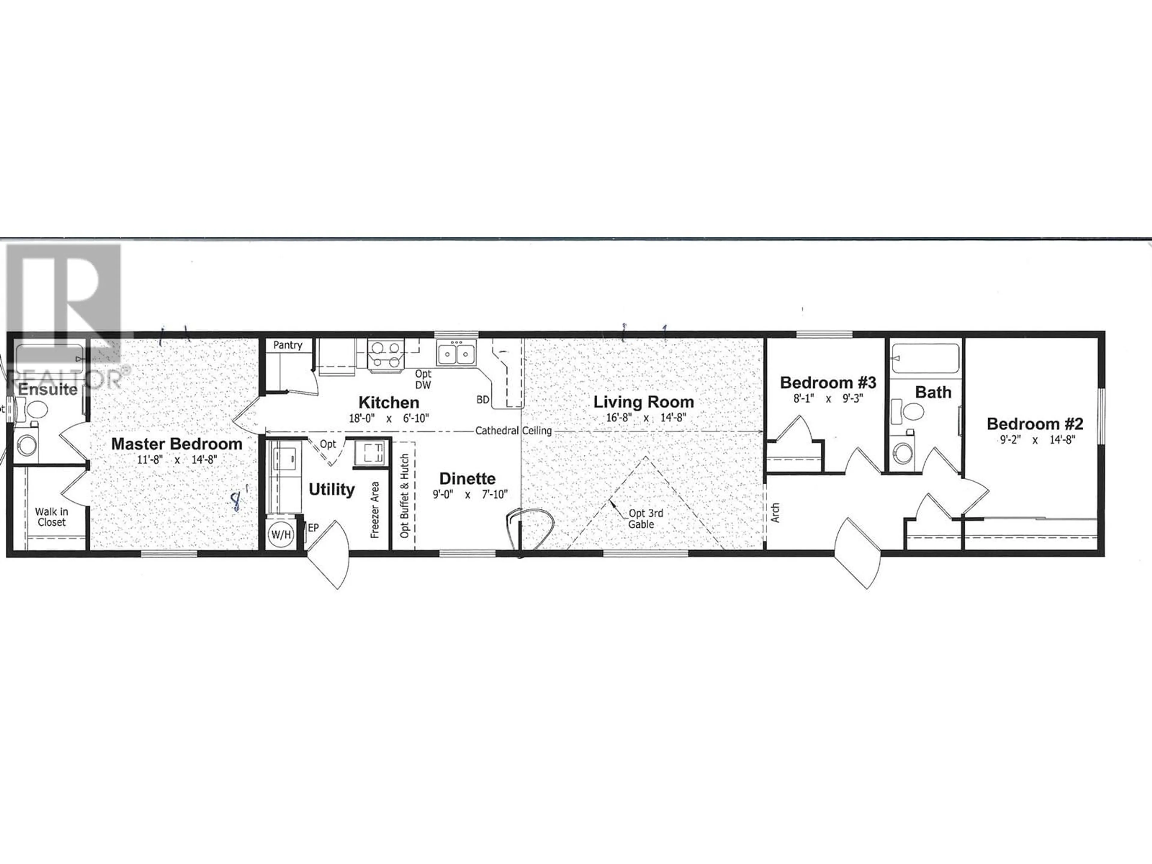 Floor plan for 12560 Westside Road Unit# 74, Vernon British Columbia V1H1S9