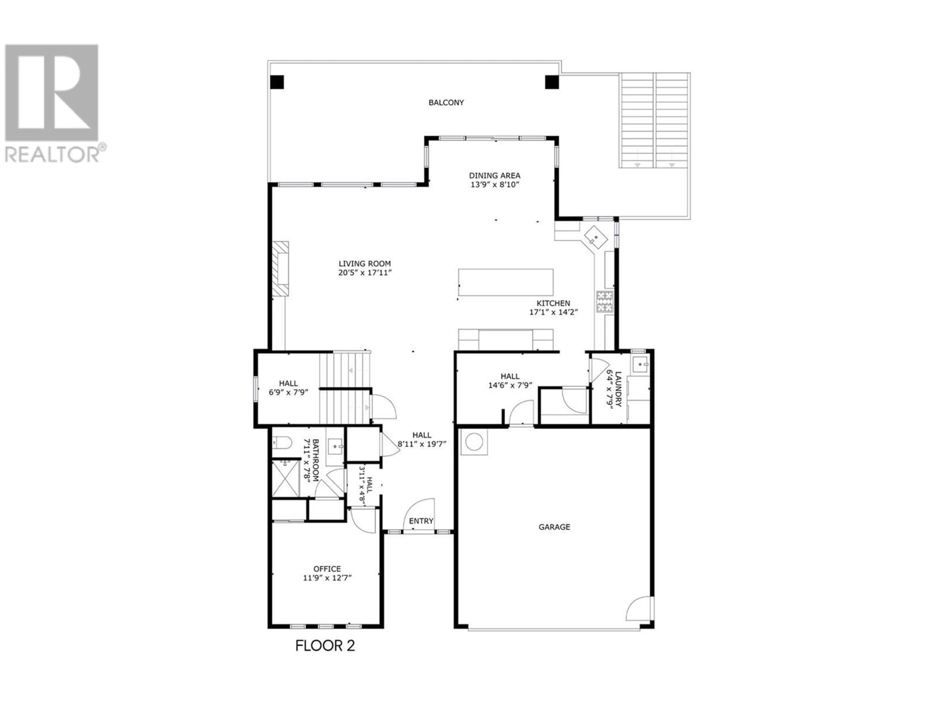 Floor plan for 1288 Steele Road, Kelowna British Columbia V1W5K4