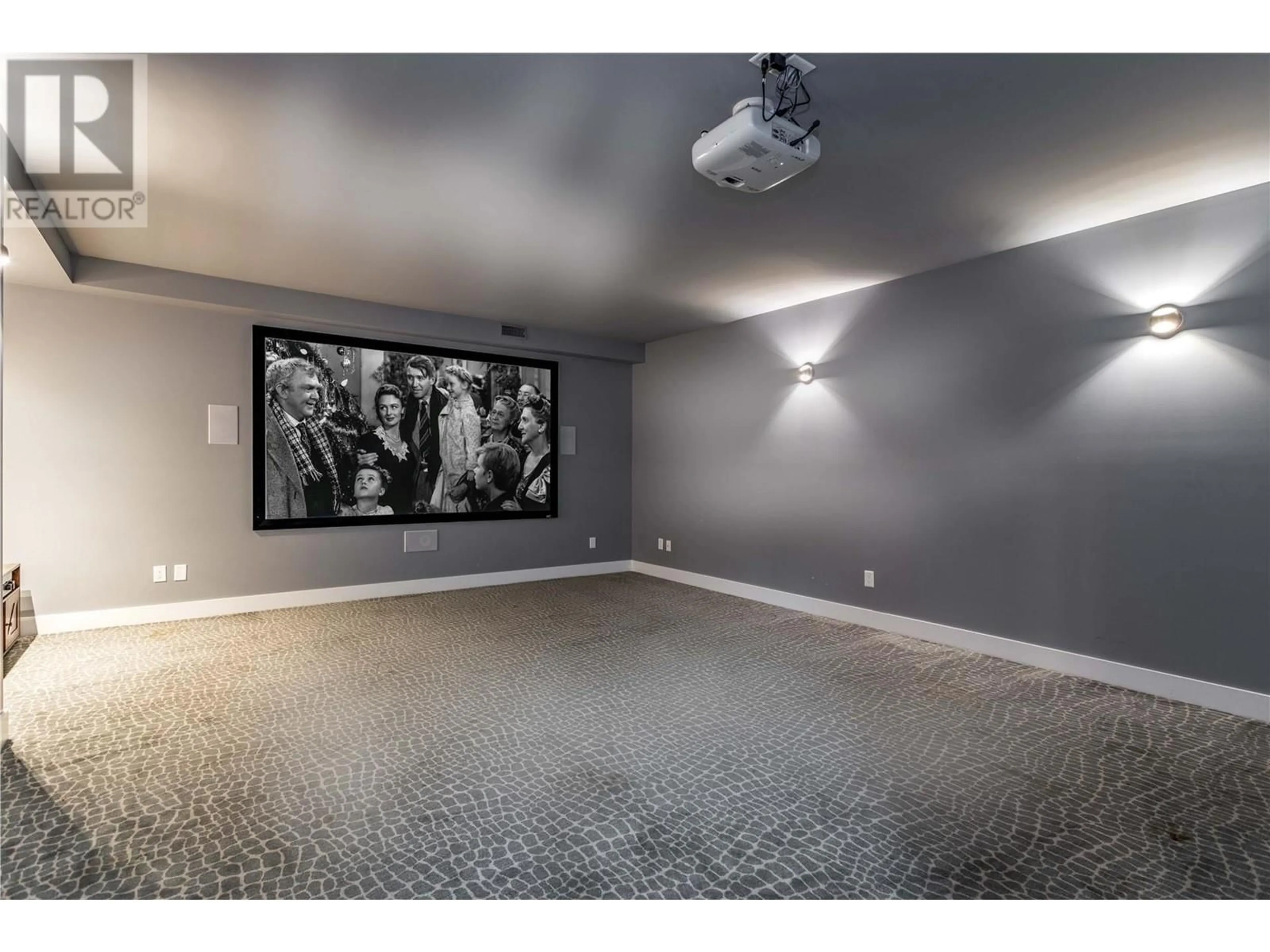 Home theater, cement floor for 1288 Steele Road, Kelowna British Columbia V1W5K4