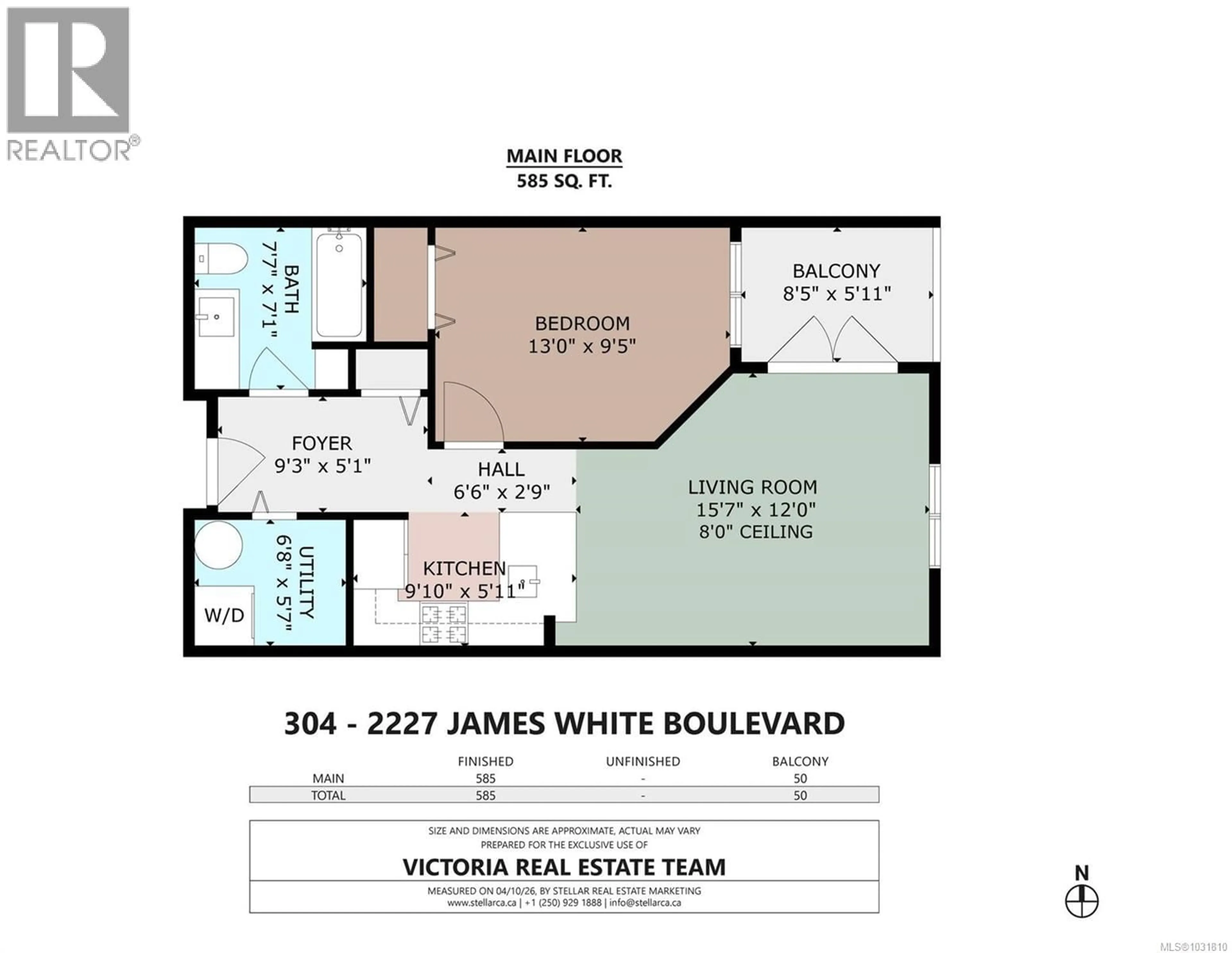 Floor plan for 304 - 2227 JAMES WHITE BOULEVARD, Sidney British Columbia V8L1Z5