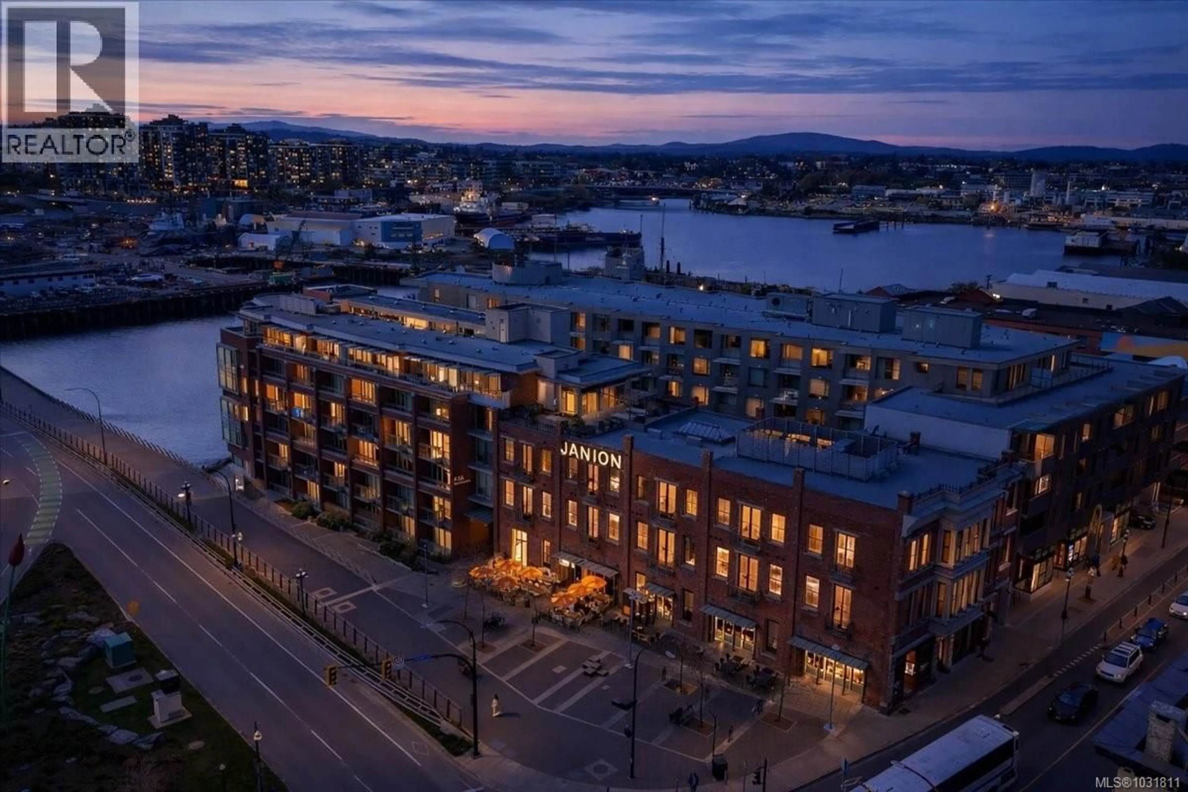 A pic from outside/outdoor area/front of a property/back of a property/a pic from drone, water/lake/river/ocean view for 206 - 456 PANDORA AVENUE, Victoria British Columbia V8W0E3