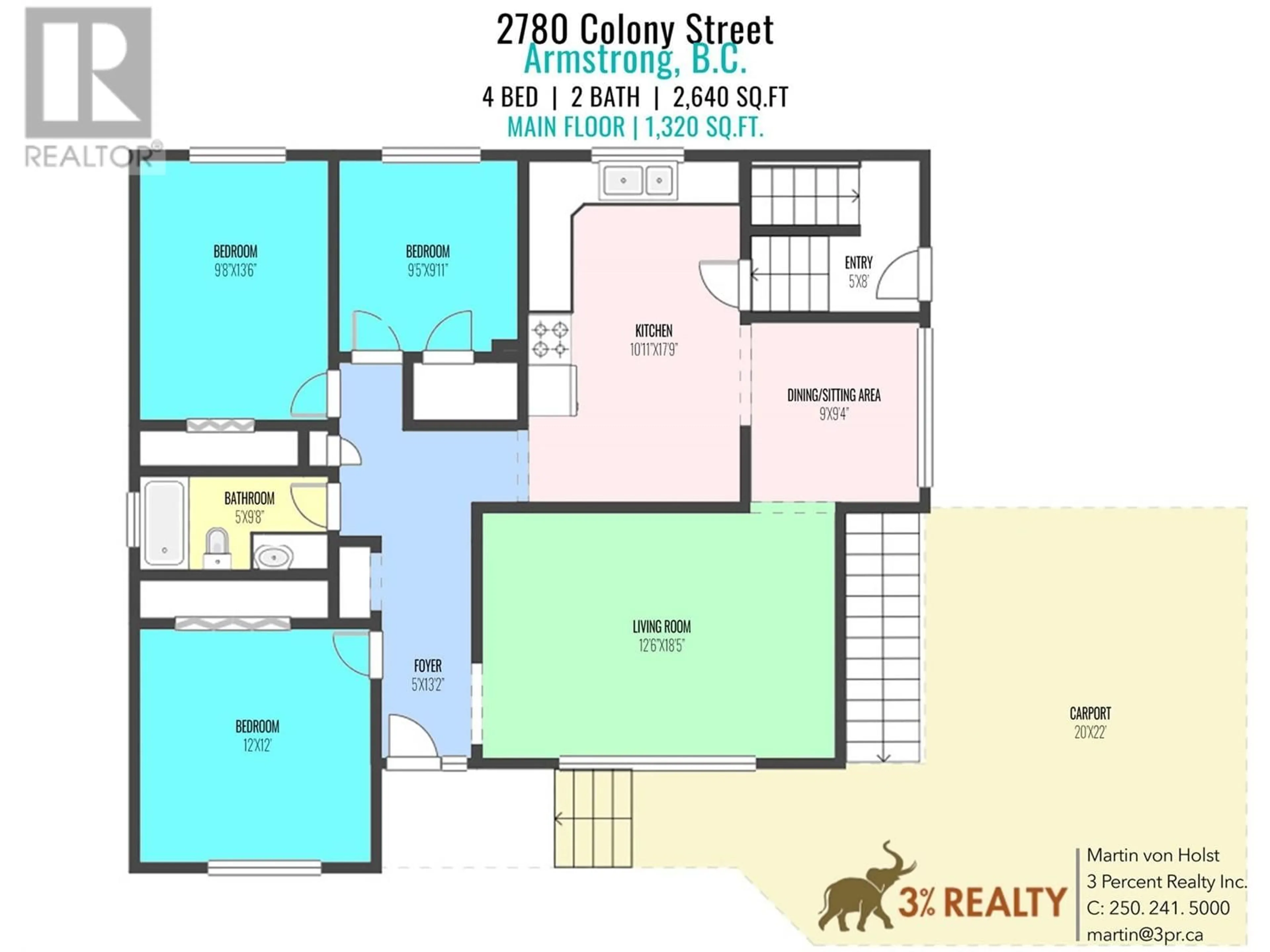 Floor plan for 2780 Colony Street, Armstrong British Columbia V0E1B2