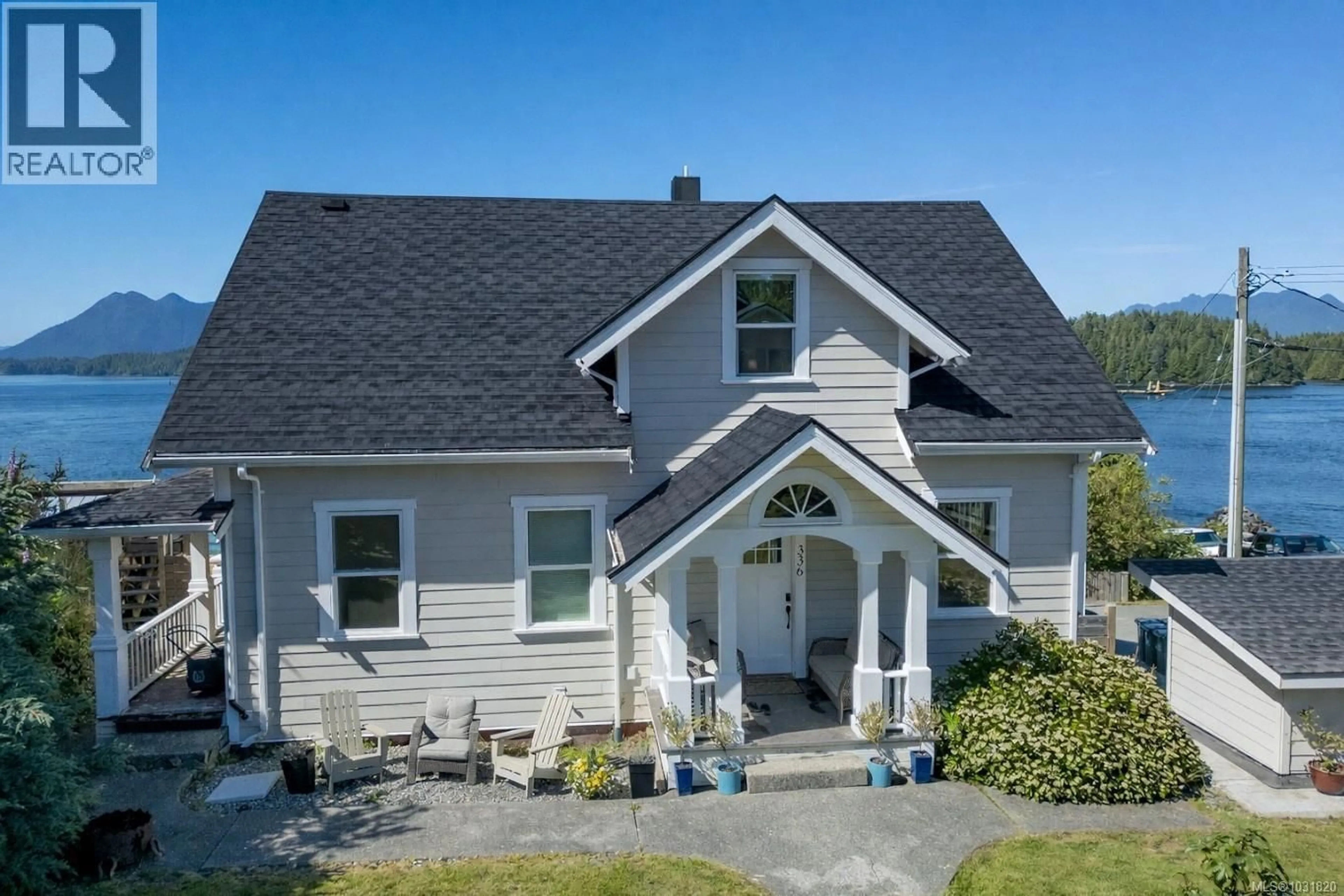 A pic from outside/outdoor area/front of a property/back of a property/a pic from drone, street for 336 MAIN STREET, Tofino British Columbia V0R2Z0