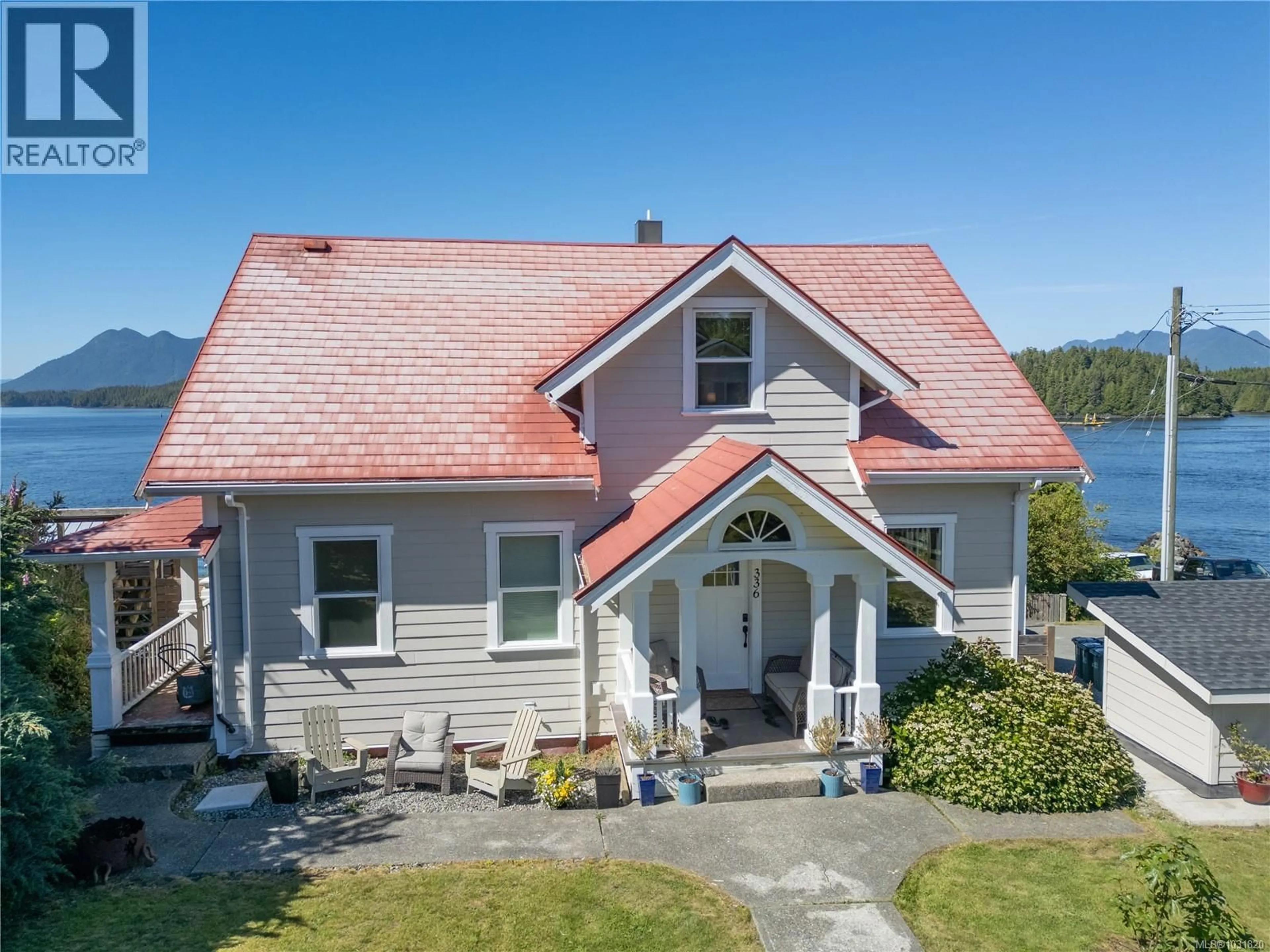 A pic from outside/outdoor area/front of a property/back of a property/a pic from drone, street for 336 MAIN STREET, Tofino British Columbia V0R2Z0