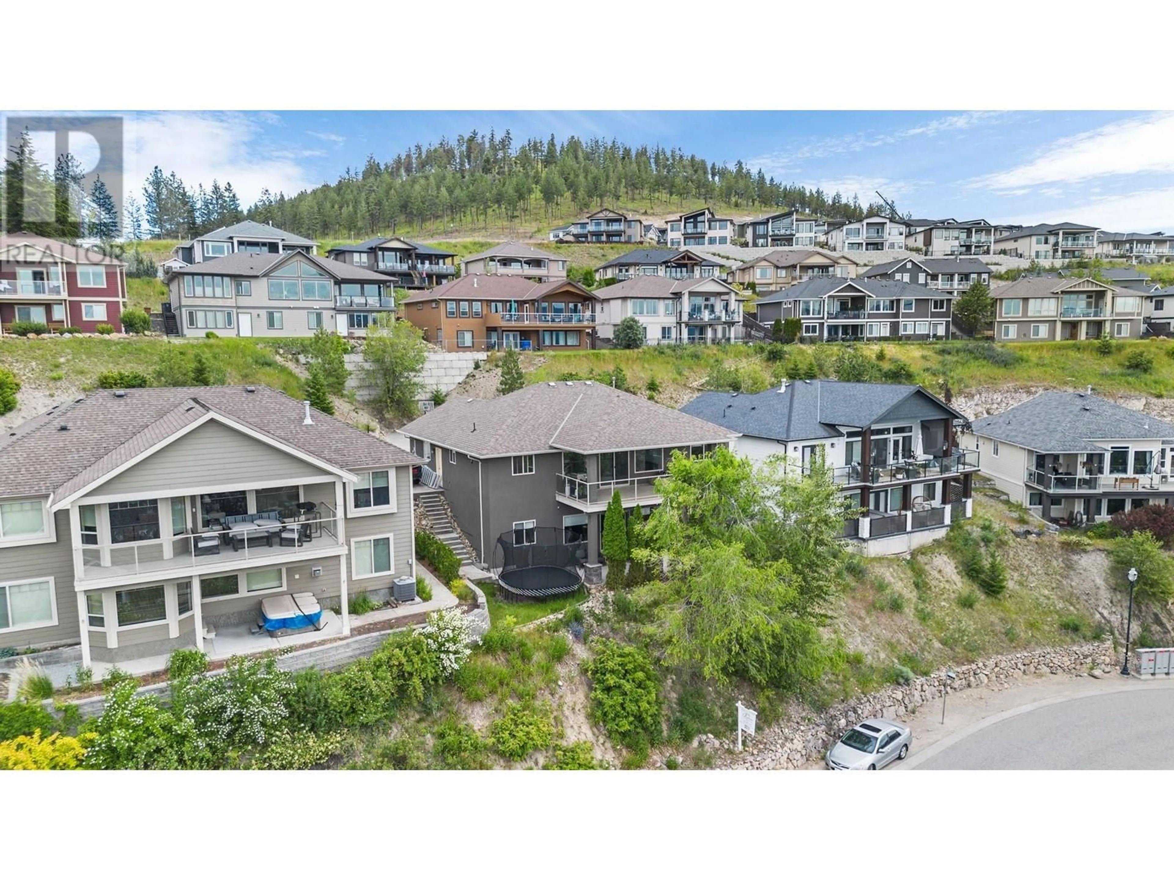 A pic from exterior of the house or condo, the street view for 1623 Sunrise Road, Kelowna British Columbia V1P1N9