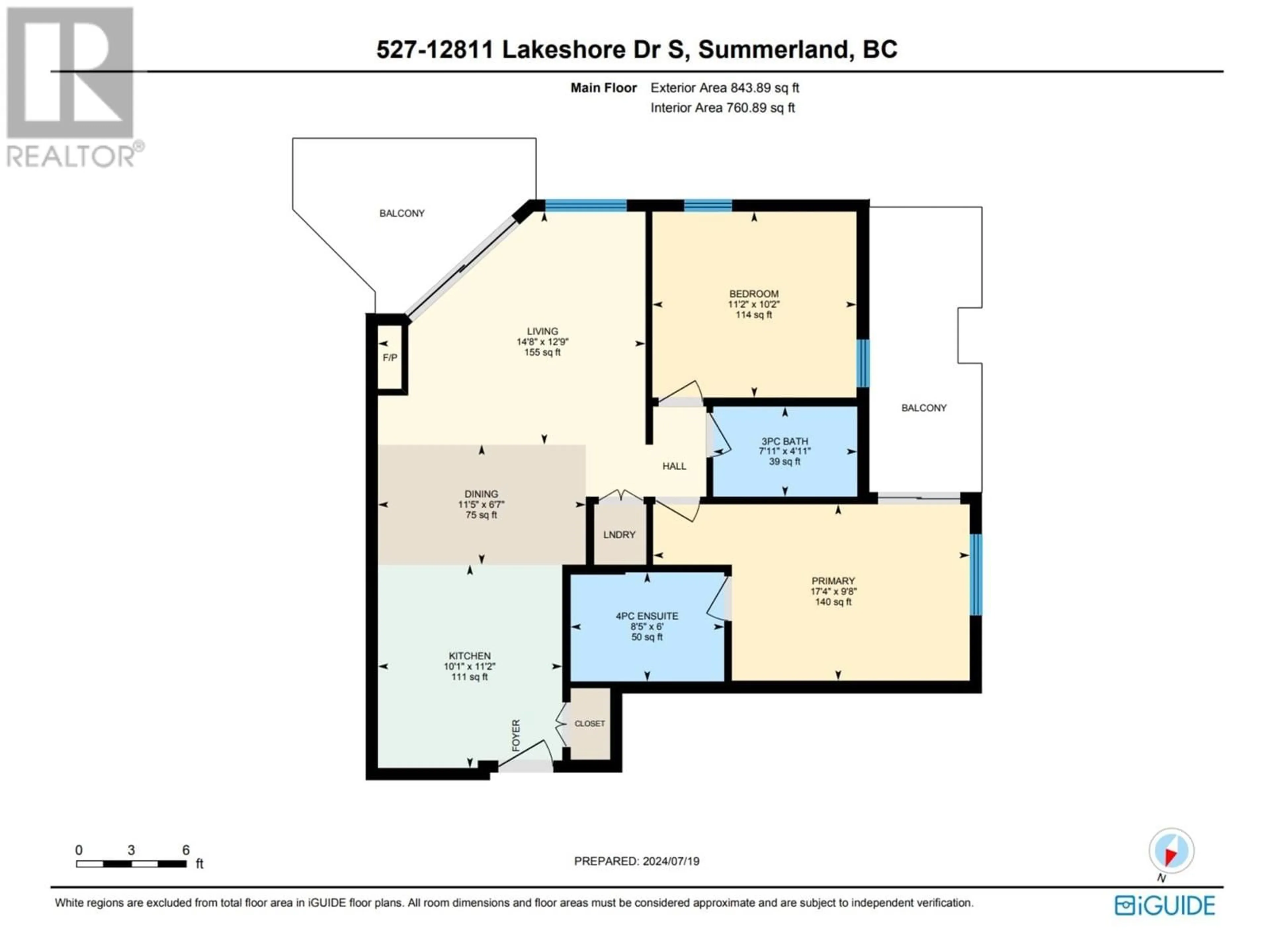 Floor plan for 12811 Lakeshore Drive S Unit# 527, Summerland British Columbia V0H1Z1